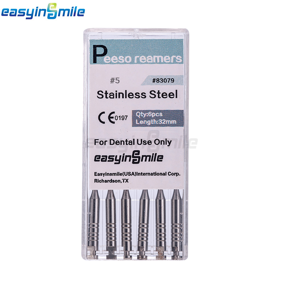 10PKs Dental Endo Peeso Reamers/Glidden Gates Spiral Burs Root Canal 1#-6# files