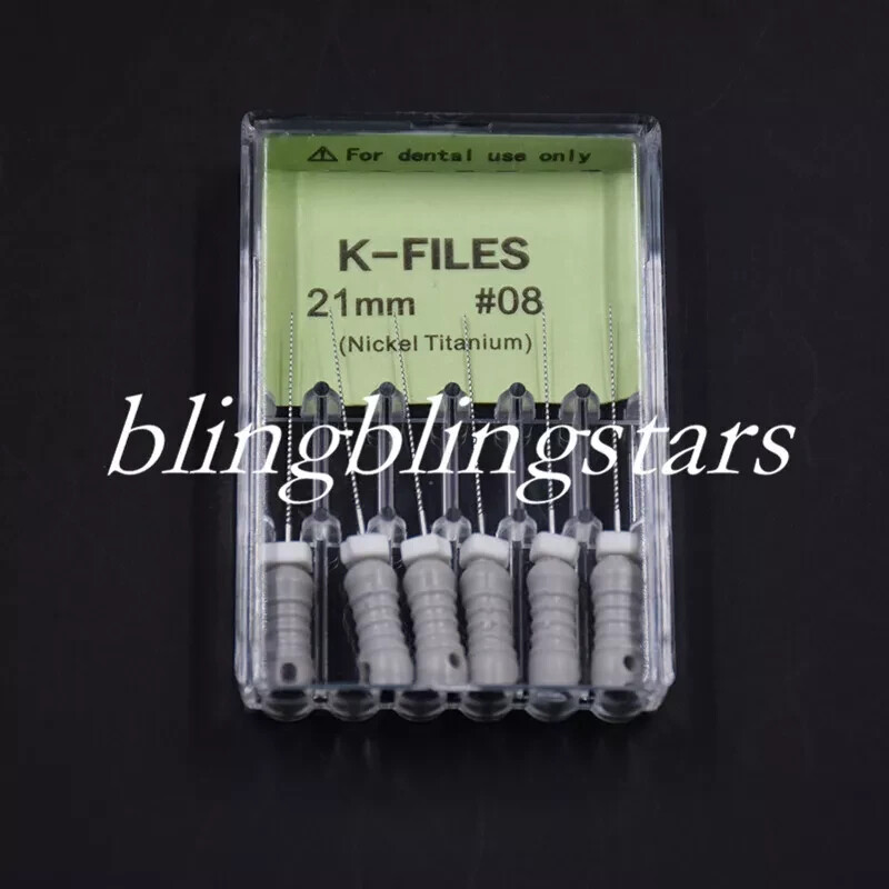 1 Box Endodontic Dental K-FILES 21/25/31mm Niti Nickel Titanium Root Canal File