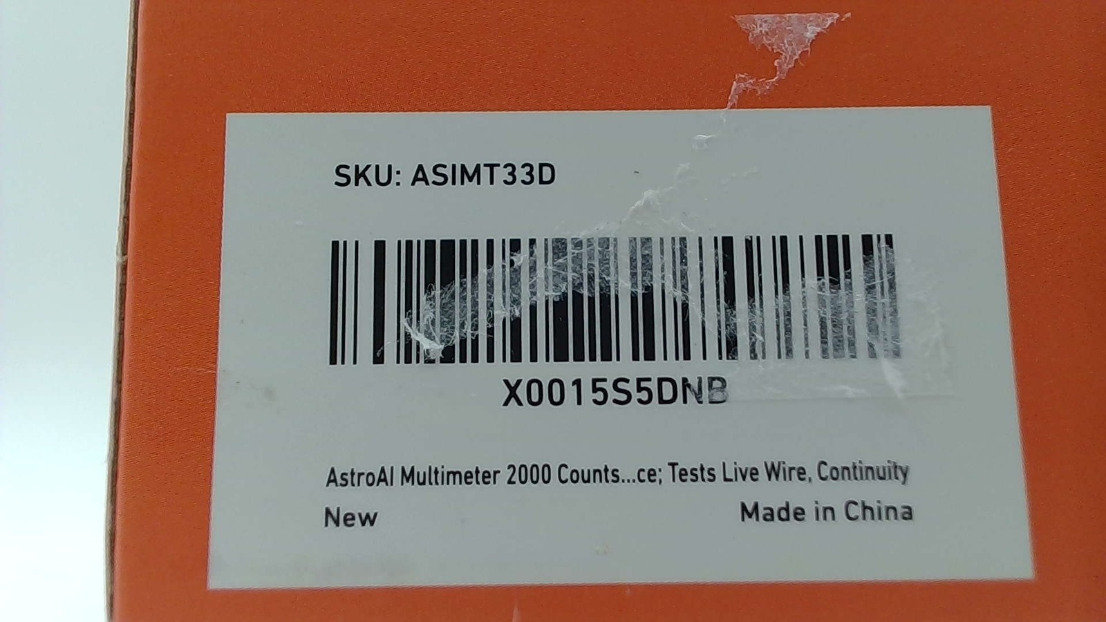 AstroAI Multimeter Tester 2000 Counts Digital With DC AC Voltmeter