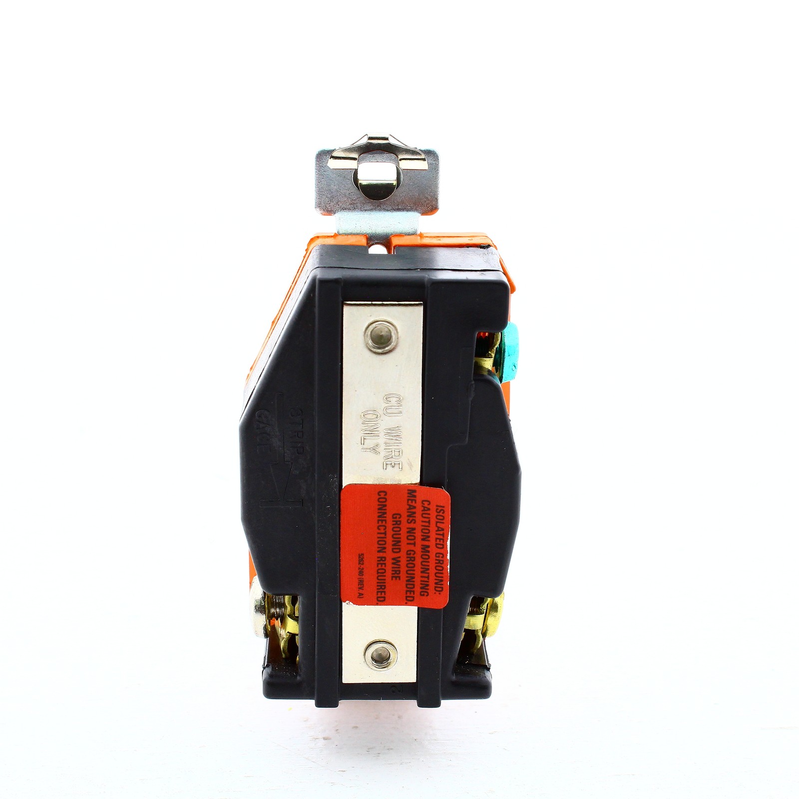 Eaton Orange Isolated Ground Turn Twist Locking Outlet L7-30R 30A 277V IGL730R