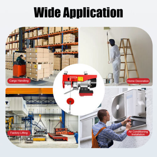 2-In-1 Electric Handling Winch Wireless Lifting Hoist & Remote 440lbs/200kg