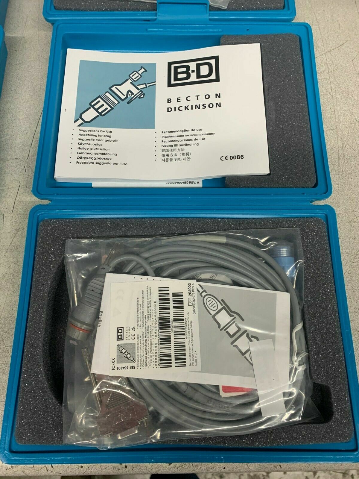NEW Becton Dickinson P23XL Pressure Transducer – Trio, Passport 2, Spectrum