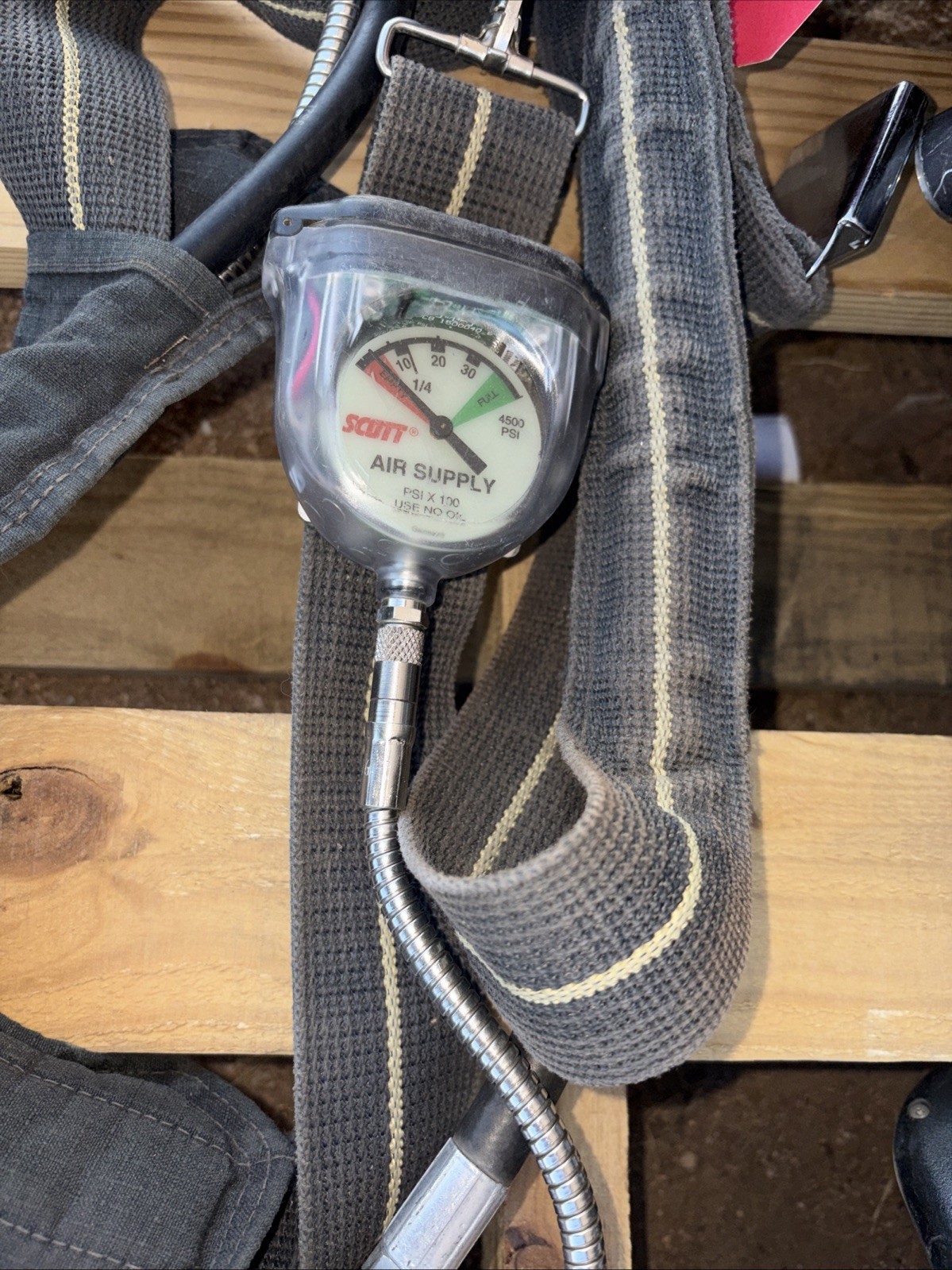 3 Scott 4.5 Harness AirPak Plus EZ Flo Air Supply Firefighter For Parts Repair