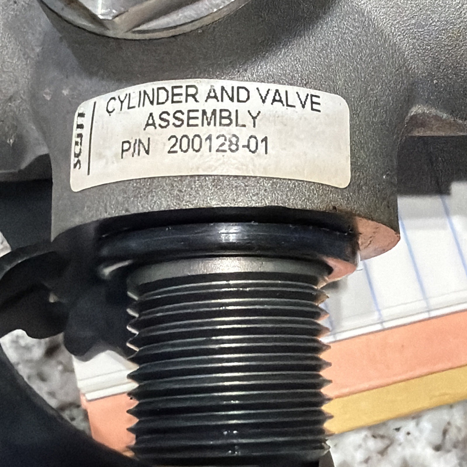 SCOTT SCBA 4500psi Snap-Change Cylinder Valve Assembly NXG2 / NXG7 / X3 Valve