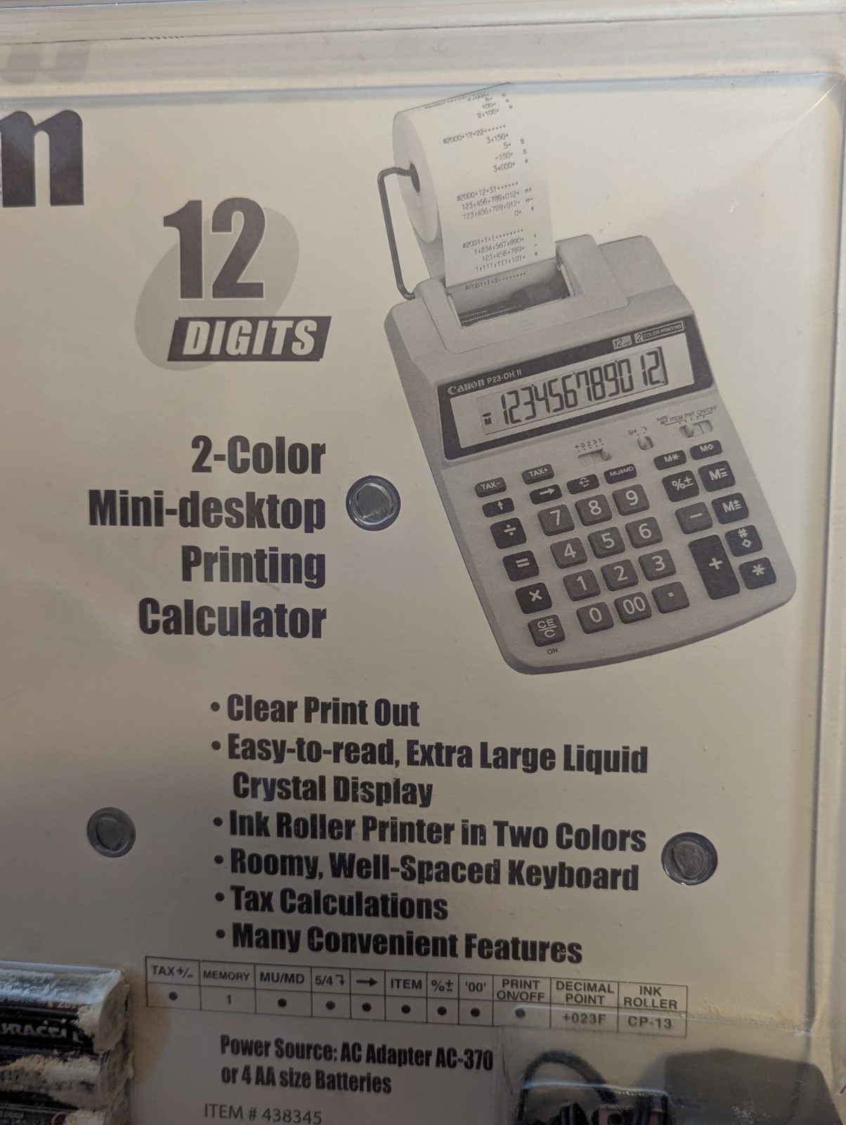 Canon LS-100TS and P26-DHII Business Pack 2-Color Printing Calculator NEW SEALED