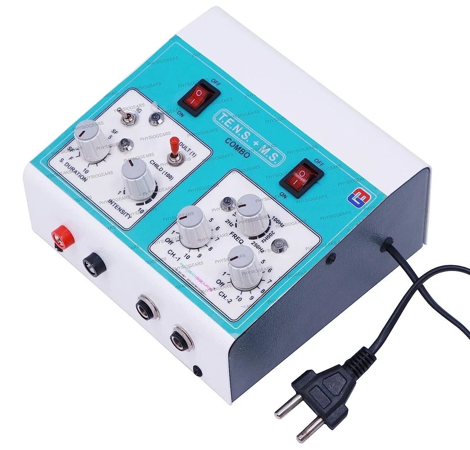 MINI MS TENS COMBO MUSCLE STIMULATOR 2 IN 1 THERAPY MACHINE FREE SHIPING