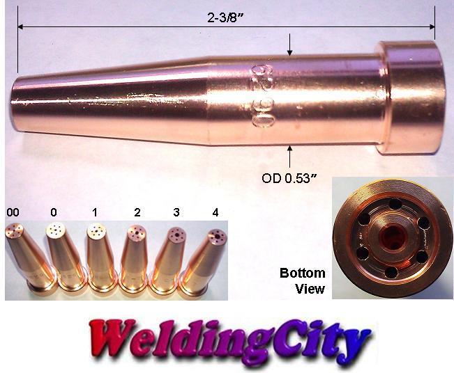 WeldingCity® Acetylene Cutting Tip 6290-3 #3 for Harris Torch | US Seller Fast