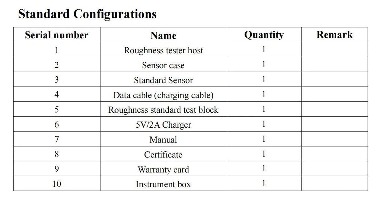 Surface Roughness Tester Roughness Measuring Ra Rz Rq and 12+ Parameters 0.001μm