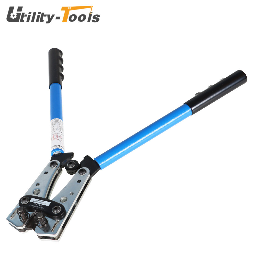 Battery Cable Lugs Crimping Tool Wire Crimper & Cable Cutter For 6-50mm²