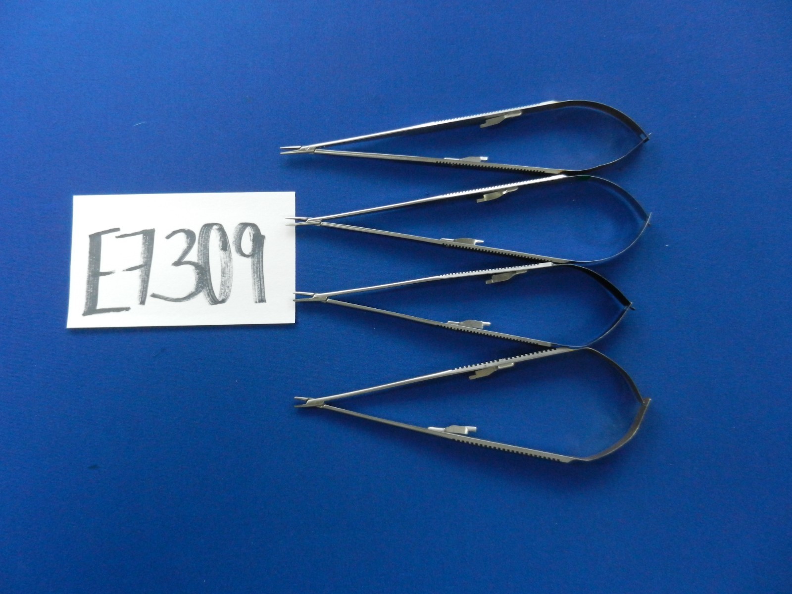 E7309 Aesculap Jacobson Lot of 4 Needle Holders 19.5-22cm Overall Length