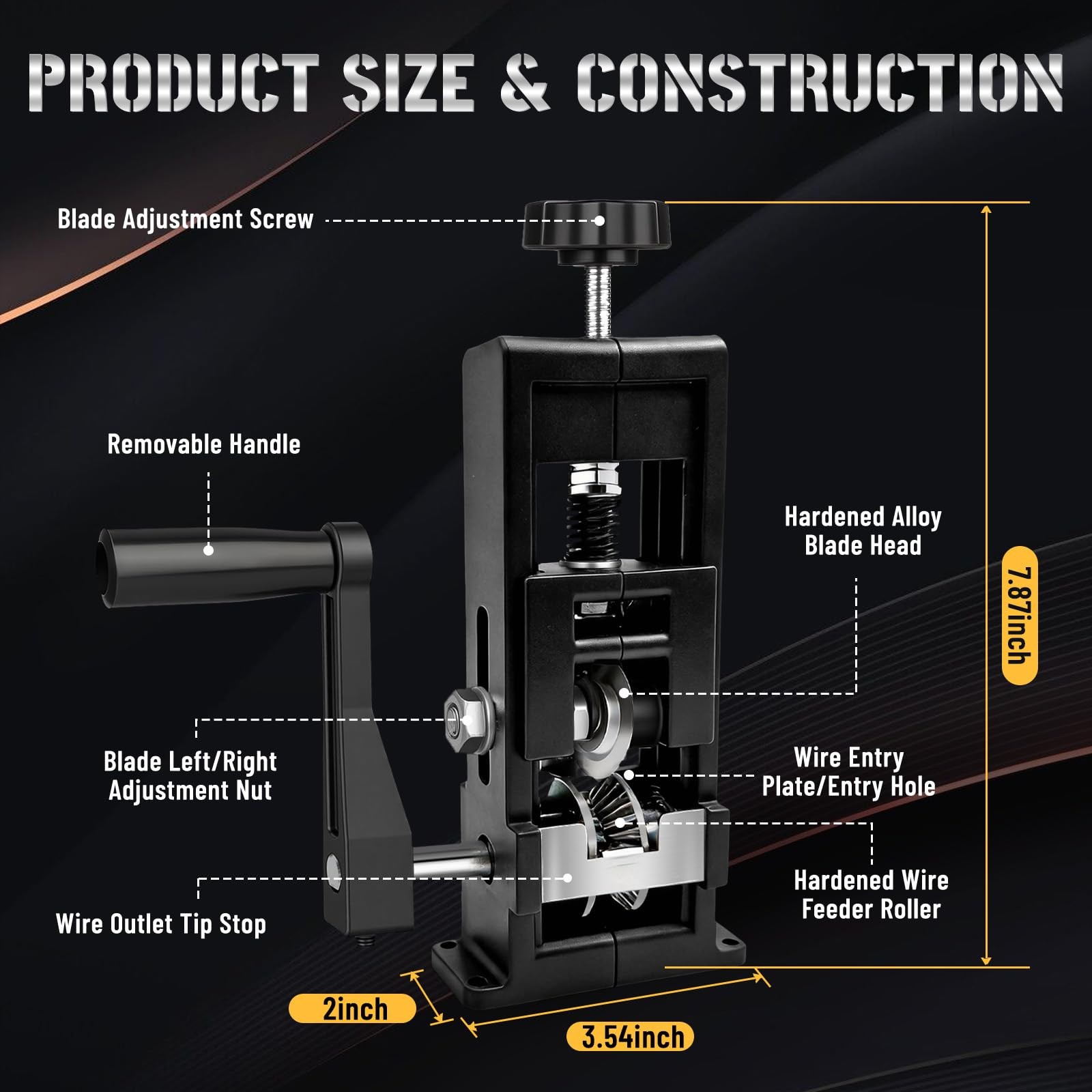 Wire Stripper Machine, 2-in-1 Drill-Powered & Hand Crank Manual Wire Strippin…