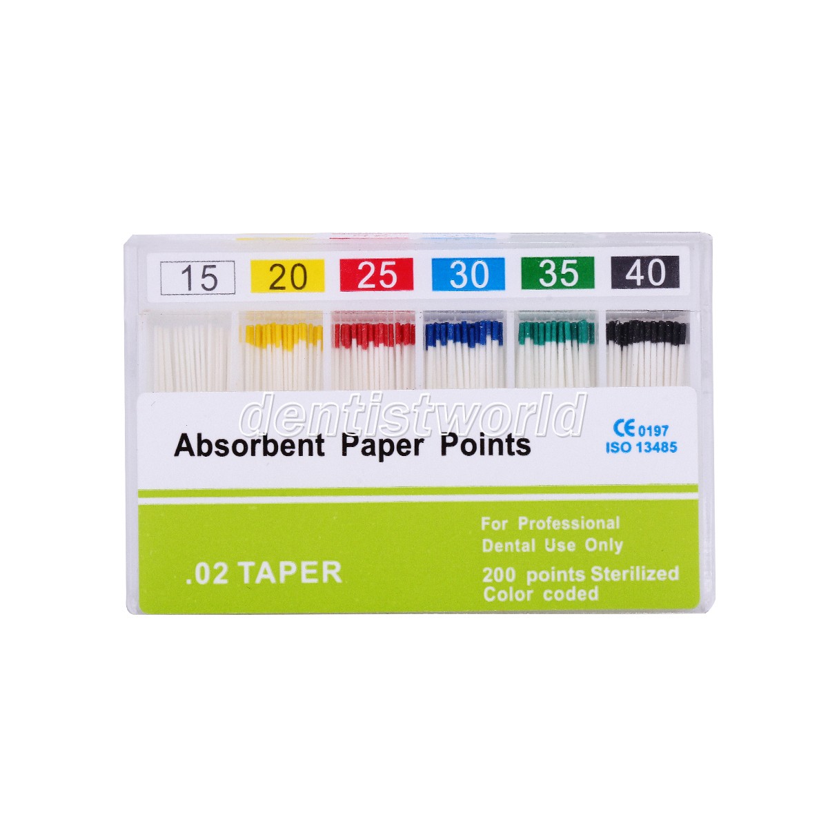 Dental Absorbent Paper Points PP 0.02 45 -80# Root Canal Endodontic Dentist Use