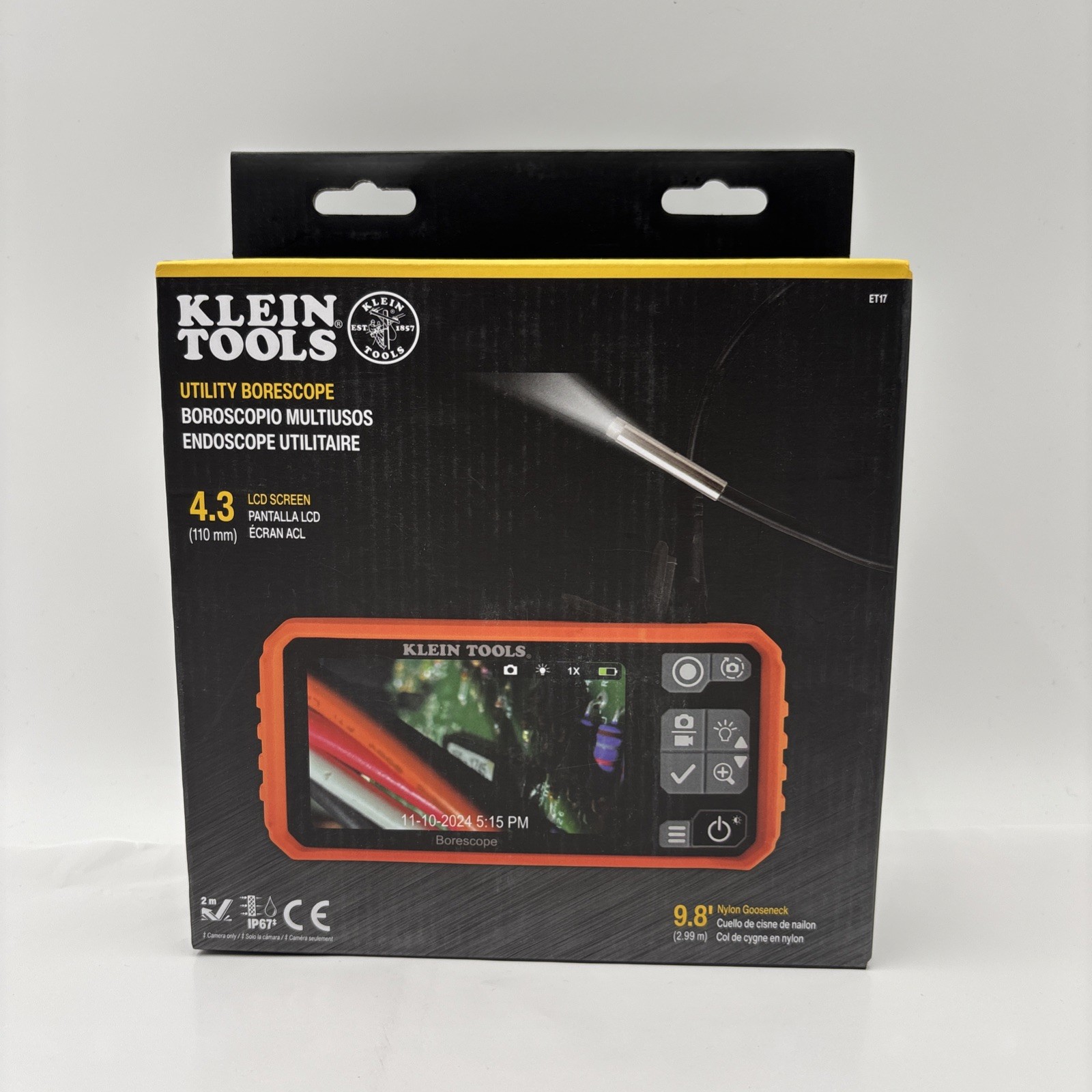 Klein Tools Utility Borescope Inspection Camera – Orange -NEW Free Shipping