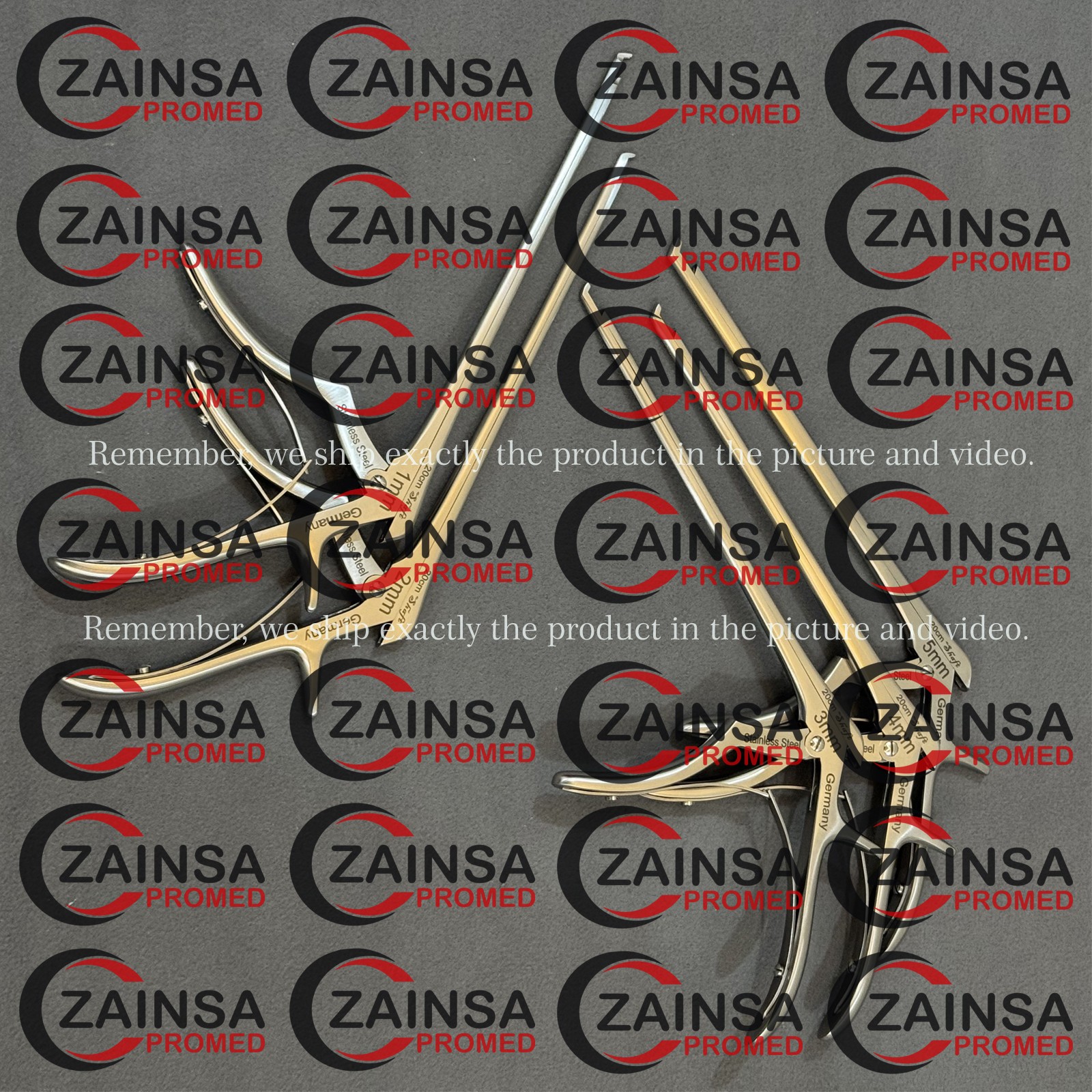 German Kerrison Rongeurs (1,2,3,4,5mm) Spine, Cervical Orthopedic Surgical