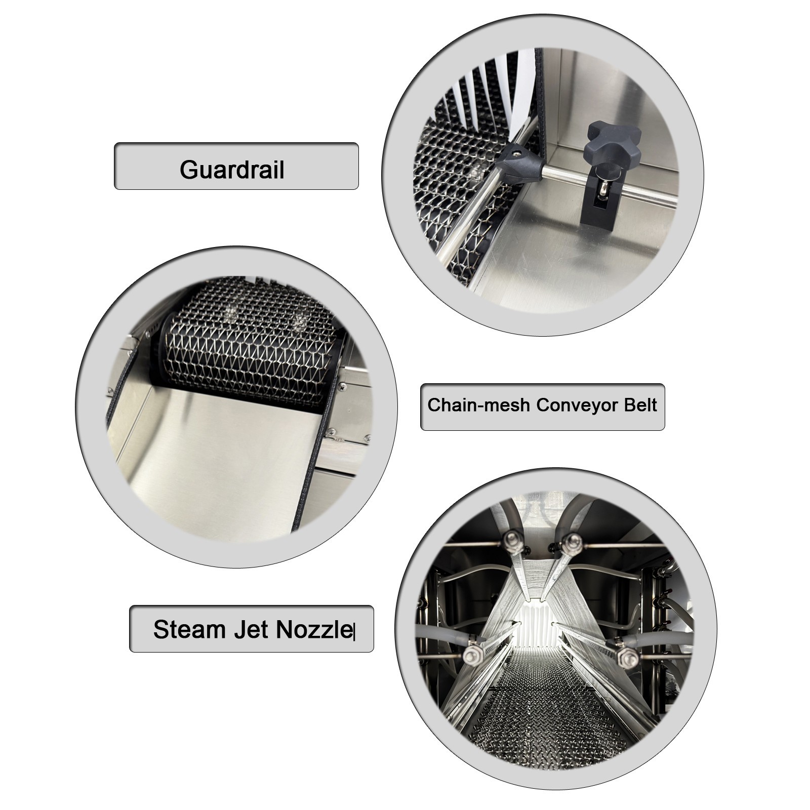 220V 24KW Steam Label Shrink Machine 3-Phase 0-100°C PVC/PET/PP/PA