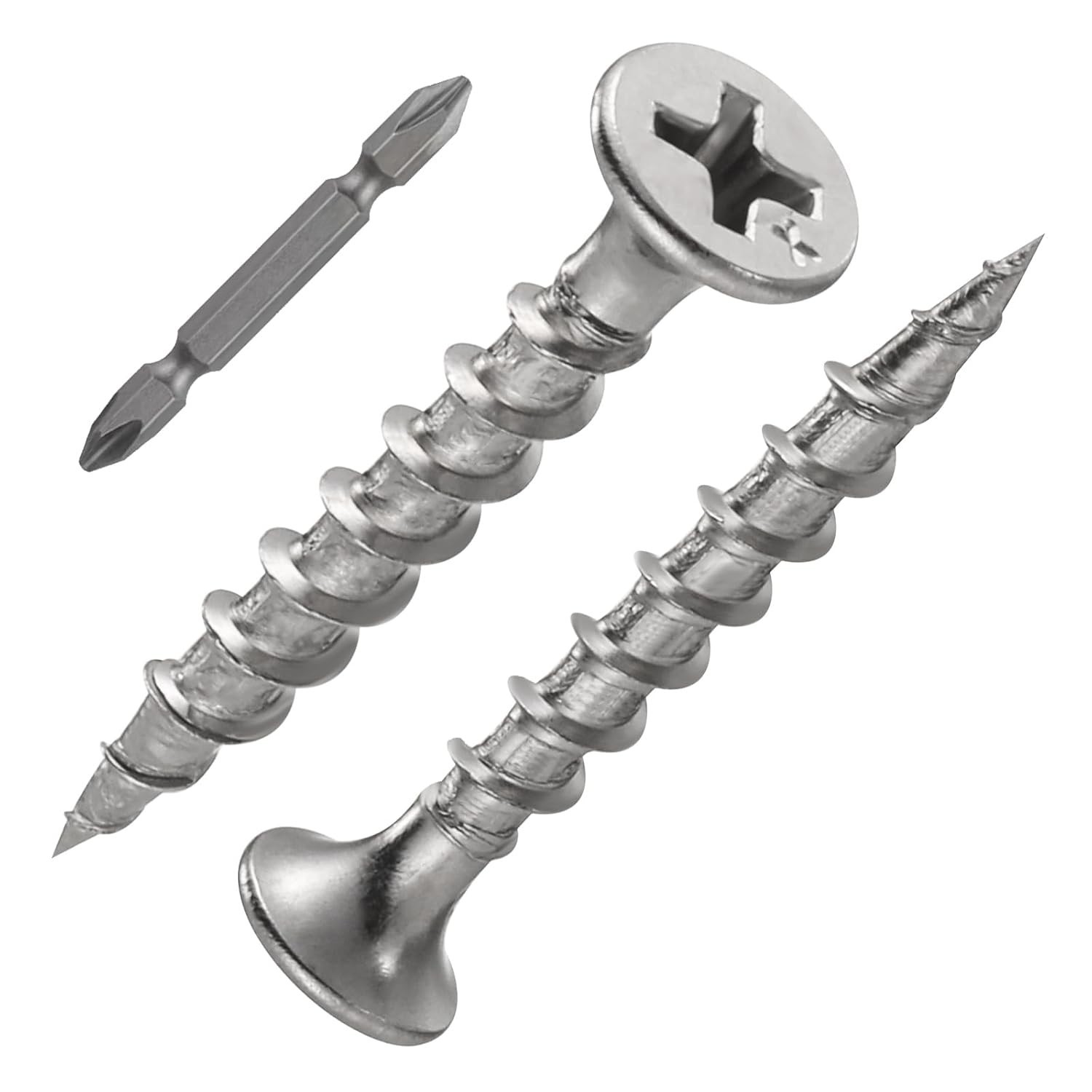 1 pounds#8X1″410 Stainless Steel Fastener Drywall Screws-Phillips with coarse…