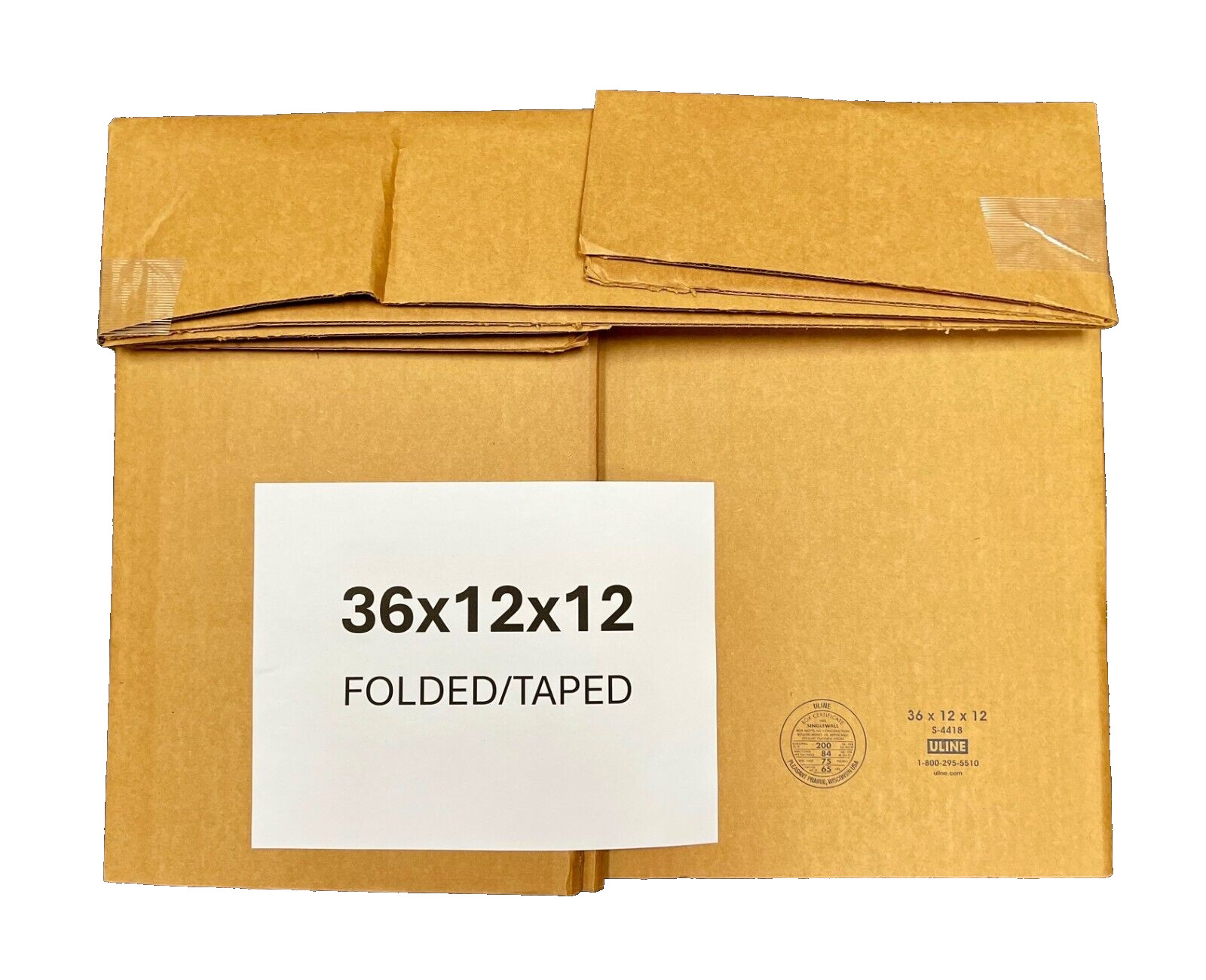 36″ x 12″ x 12″ CARDBOARD BOX – 200 lb – SINGLE BOX