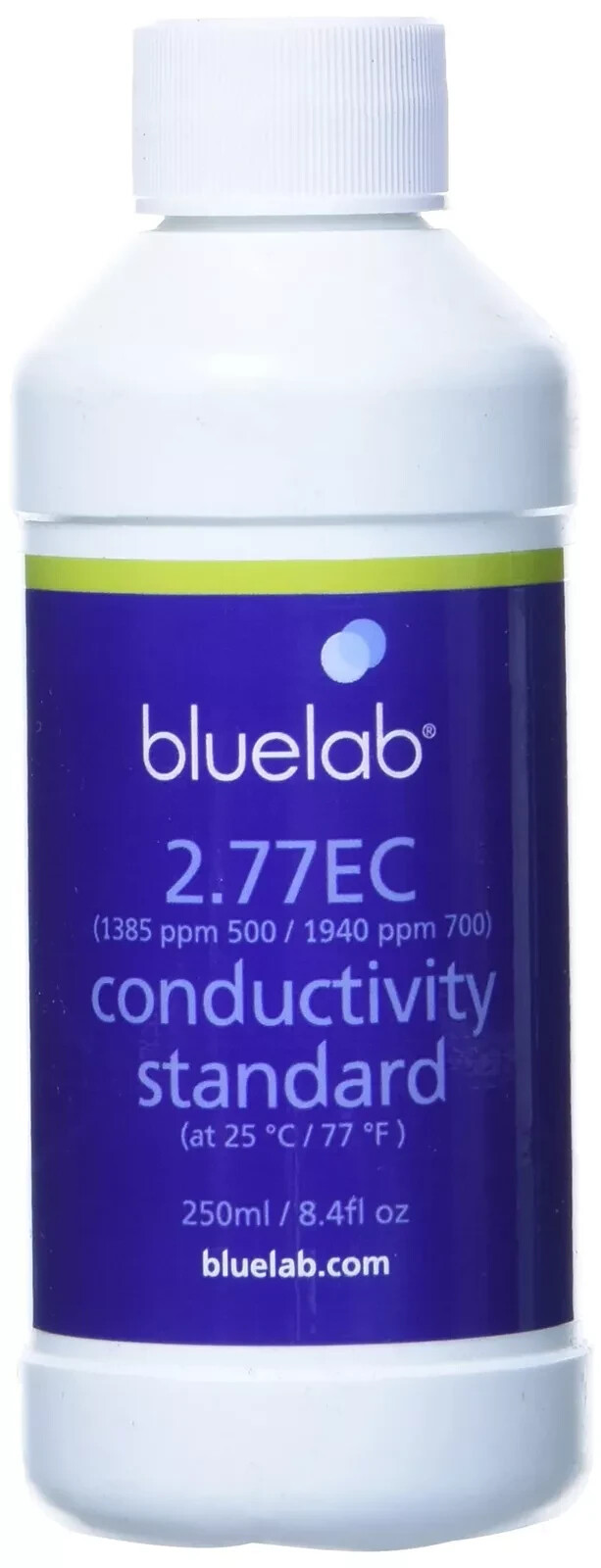 Bluelab 2.77 EC – 250 ml Conductivity Solution for Calibrating ppm @ 500 = 1,385