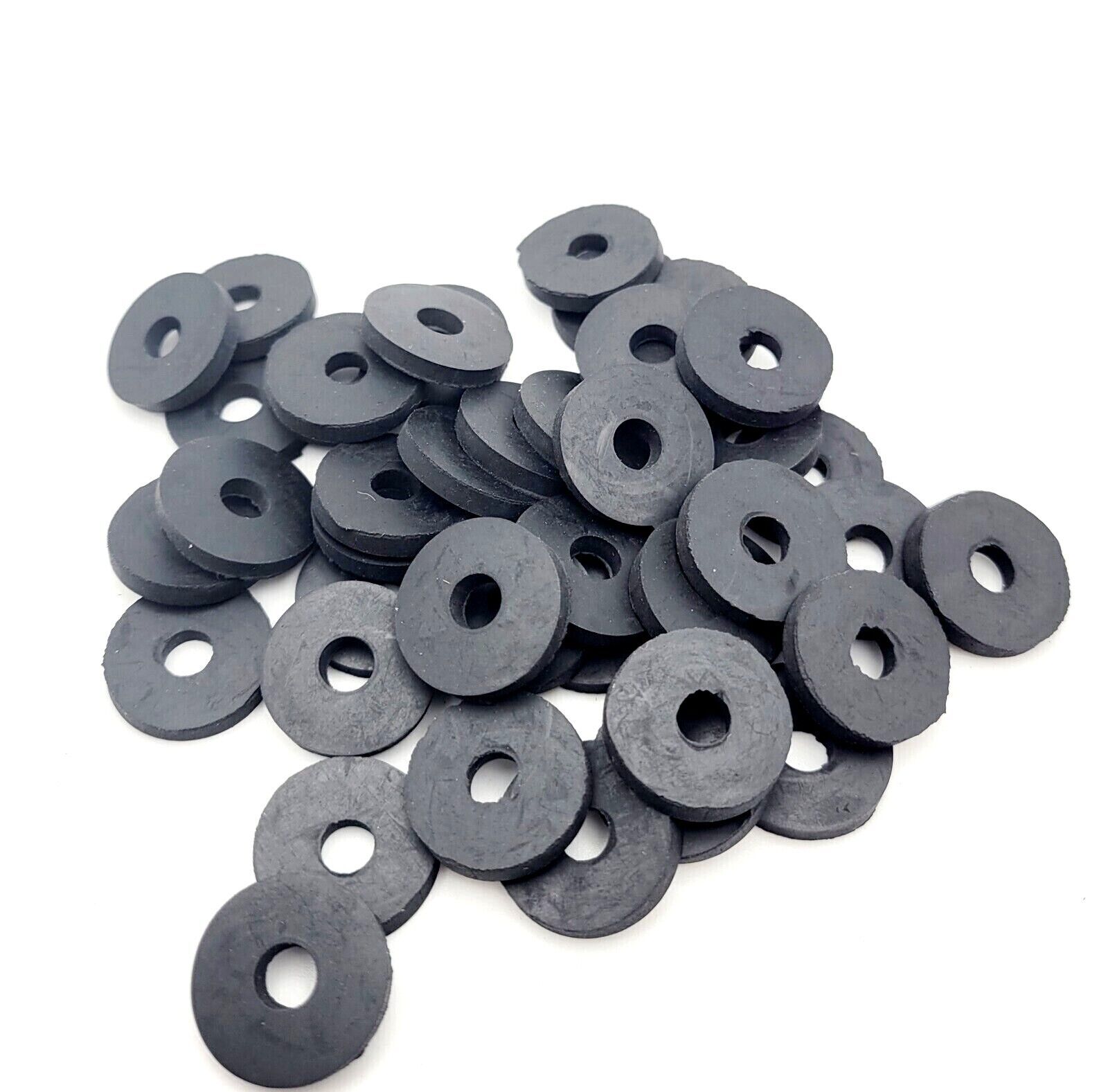 6mm ID Rubber Flat Washers 19mm OD 3mm Thick EPDM Sealing Spacers 6 x 19 x 3