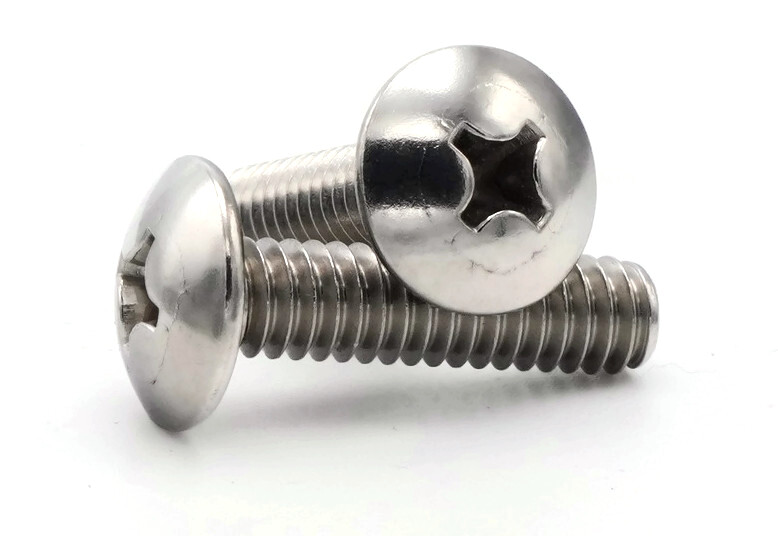 1/4″-20 | 316 Stainless Steel Phillips Truss Head Machine Screws – Select Size