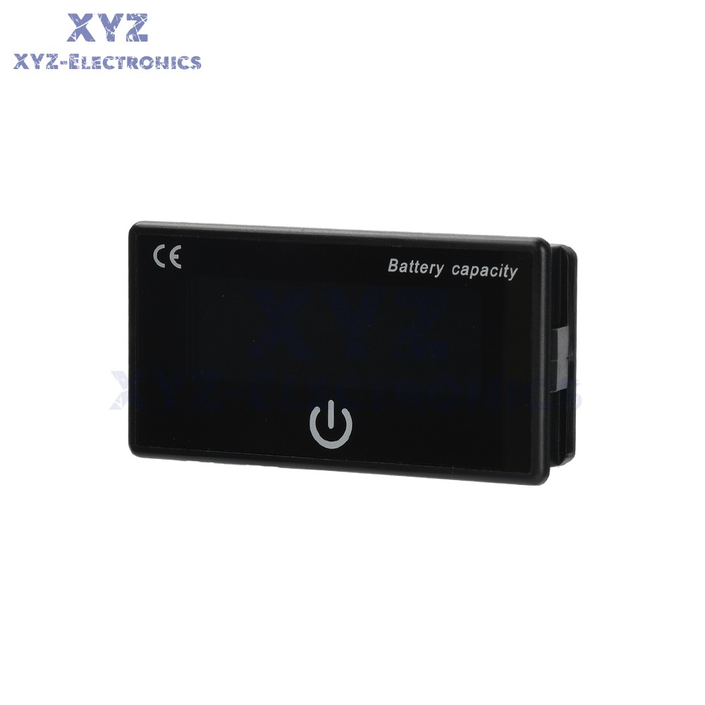Battery Indicator Percentage DC 8-100V Battery Voltage Temperature Tester Meter