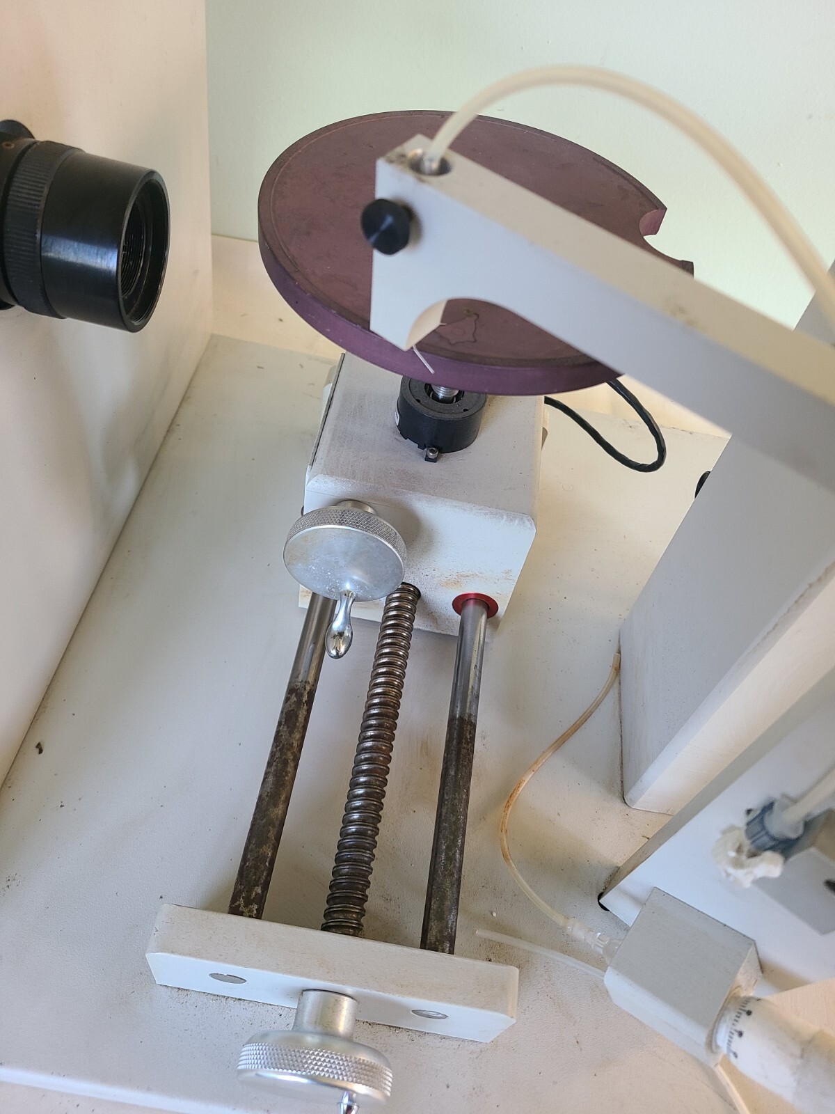 TanTec CAM-WAFER Series Contact Angle Meter, Powers Up, AS IS For Parts Or Repai