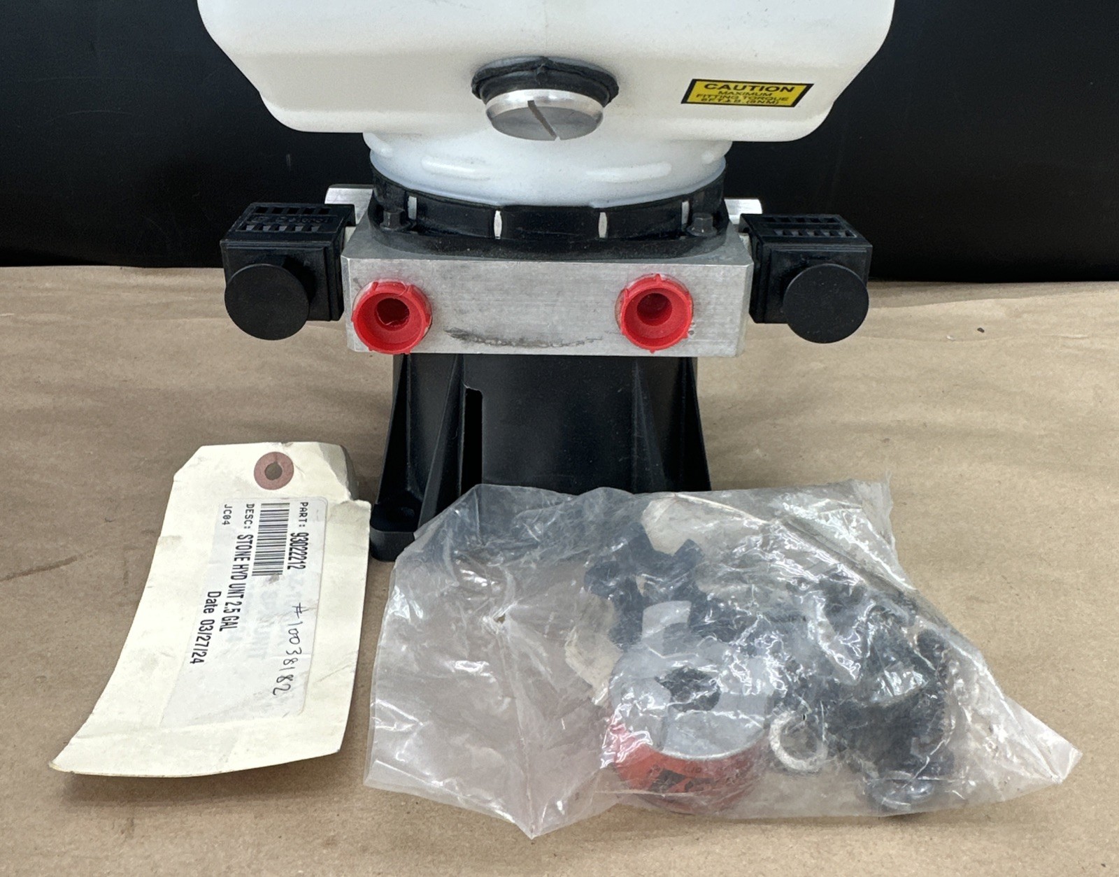 Stone Vertical Hydraulic Pump Reservoir 2.5 Gallon 9302-2212 – NEW SURPLUS 🇺🇸