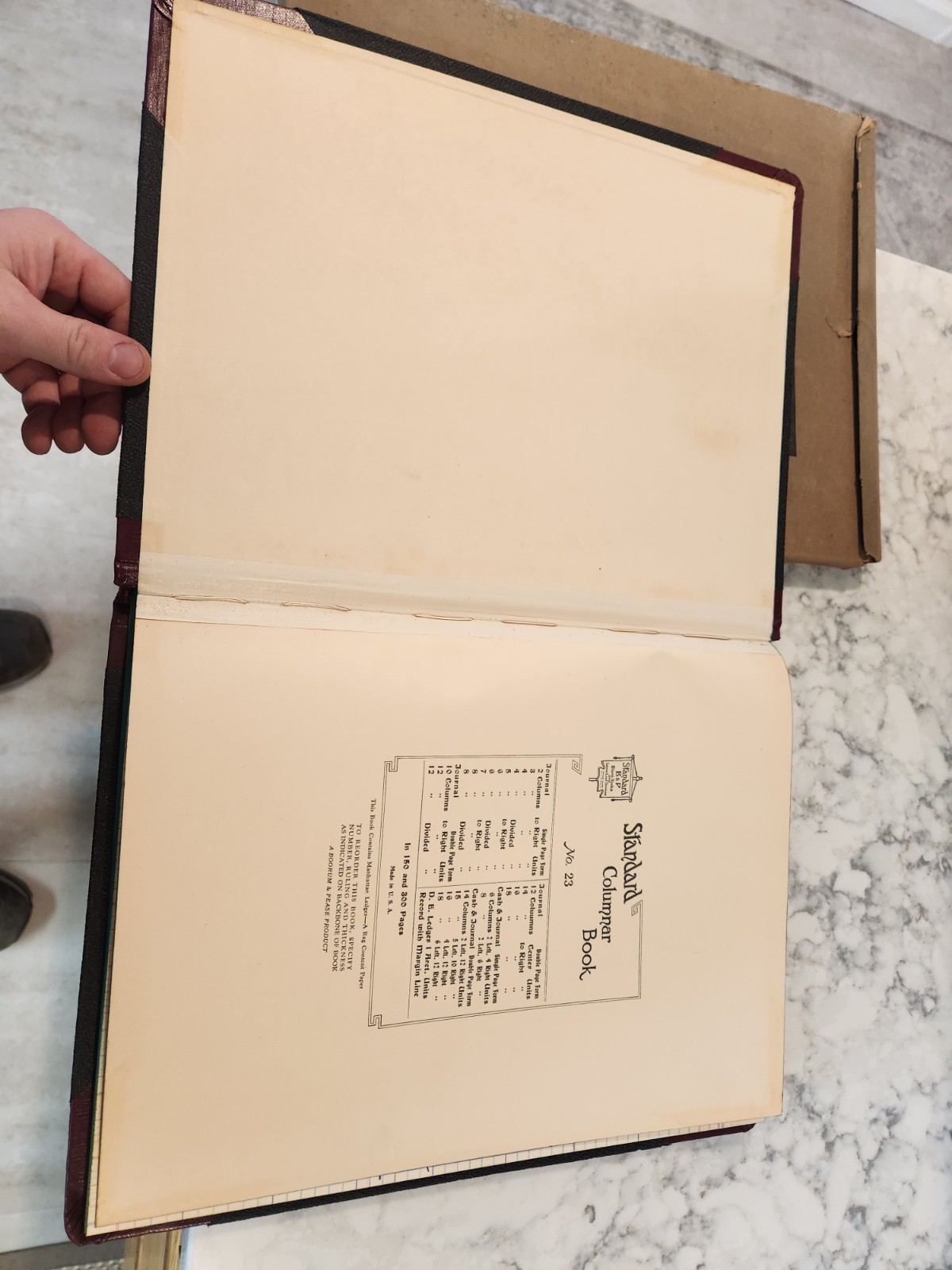 Vintage Boorum & Pease Record Rule Account Book Size 11”x14” 23-150 16-R