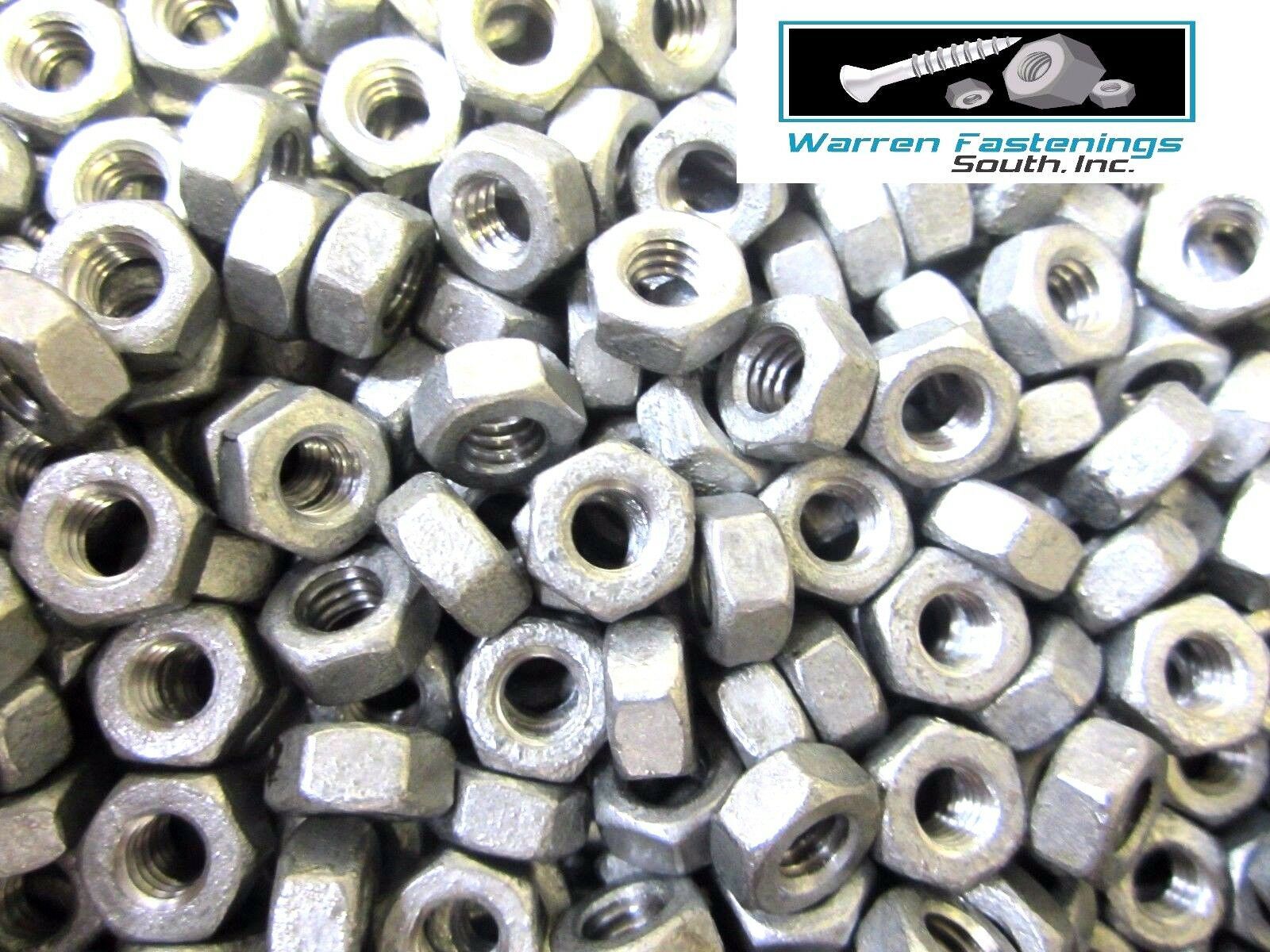 5/16-18 Finished Hex Nuts Hot Dipped Galvanized 500 Pieces
