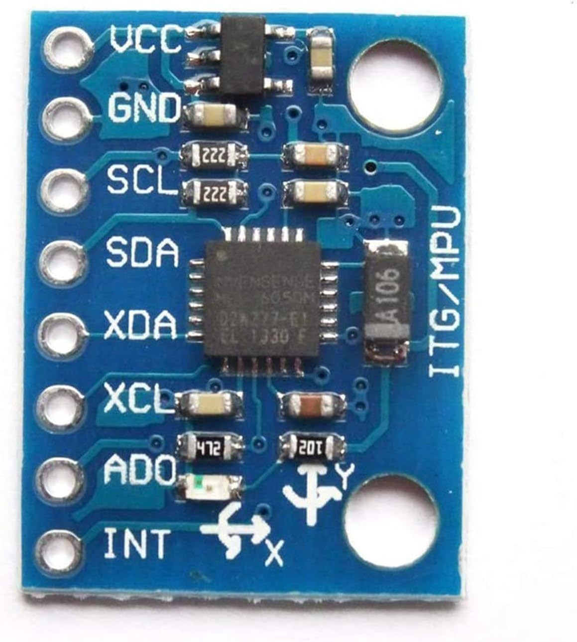 ​Keacvise 6-Pack GY-521 MPU6050 Sensor Module – 6-Axis IMU with 16-Bit ADC, 3-Ax