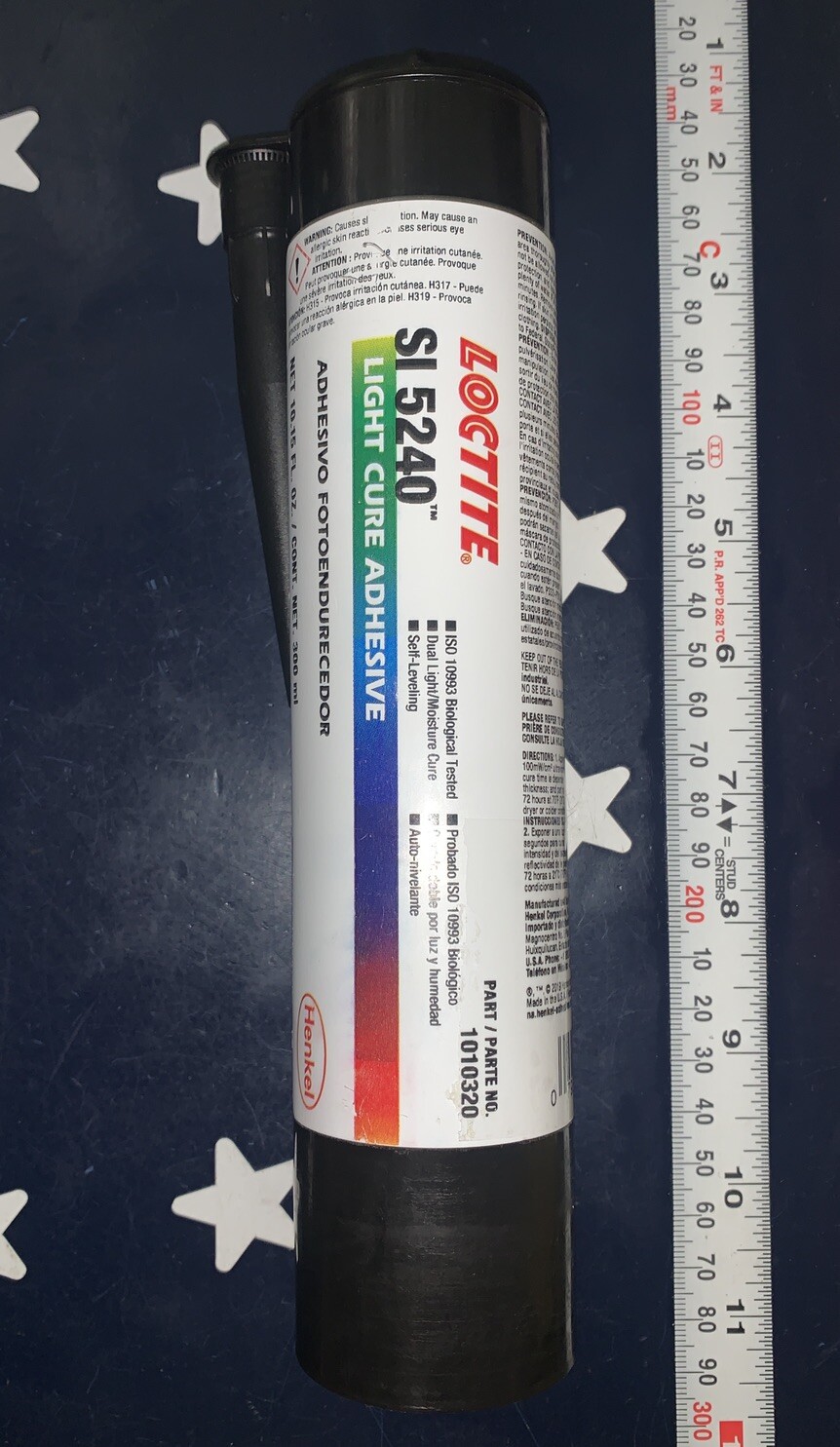 Loctite SI 5240 Light Cure Adhesive 300mL / 10.15 FL. OZ. 1010320