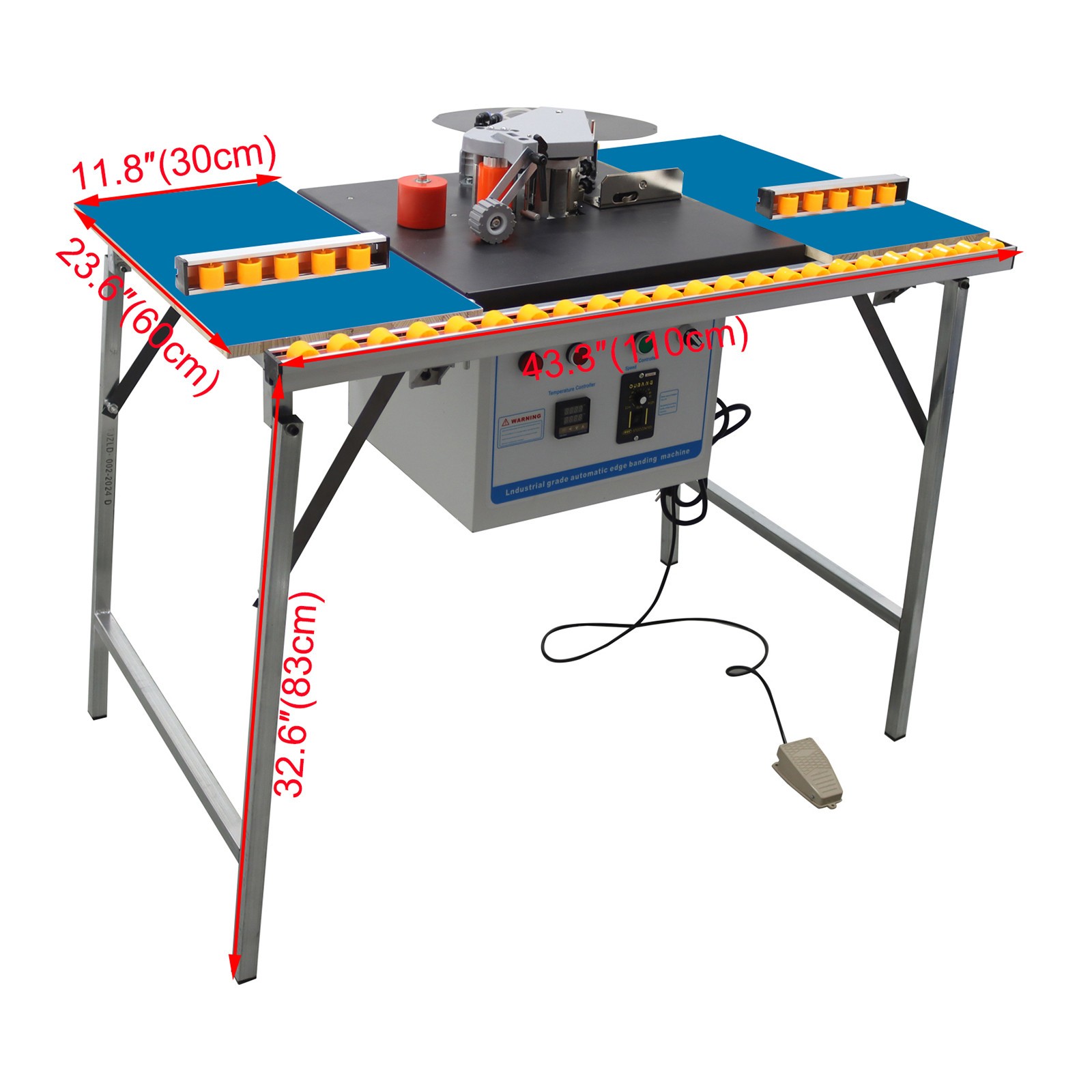 USED!110V Auto Woodwoking Straight line/Curve Edge Banding Machine with platform