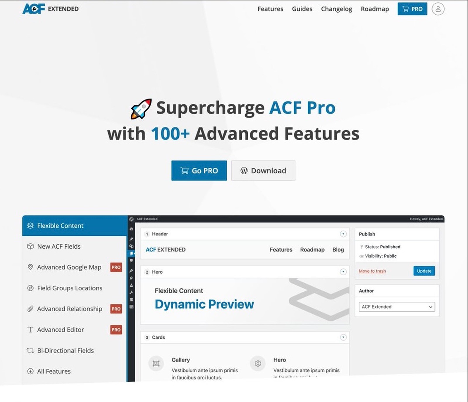 ACF Extended Pro – ACF Enhancement Suite | WordPress Plugin | 1 Year Updates