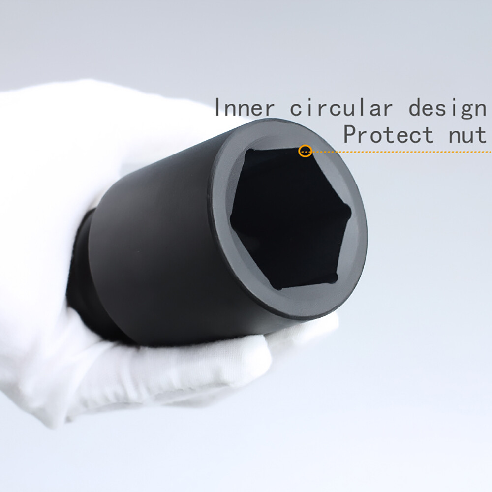 9PC 1″ ONE INCH DRIVE DR DEEP BIG SIZE AIR BLACK IMPACT SOCKET WRENCH TOOL SET