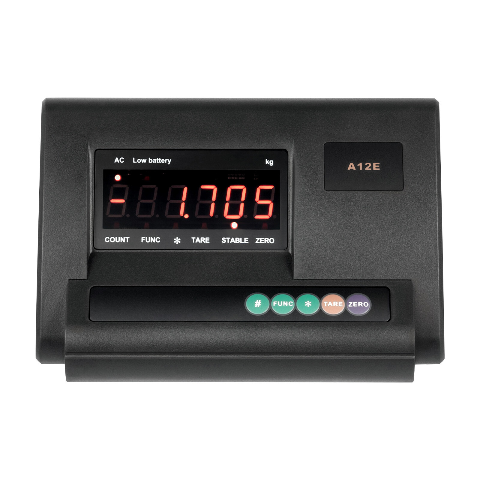 Industrial Weight Indicator 2T Capacity High Precision LCD Display Black Modern