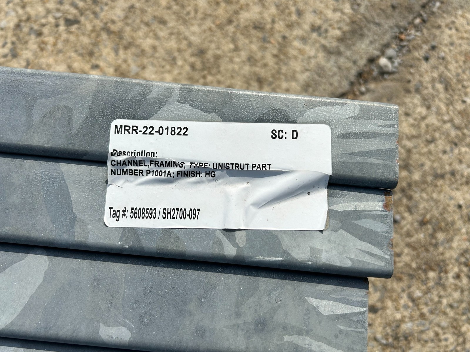 Unistrut 10 FT x 1-5/8’’ 12 Gauge Galvanized Channel Framing- Sold by Bundles