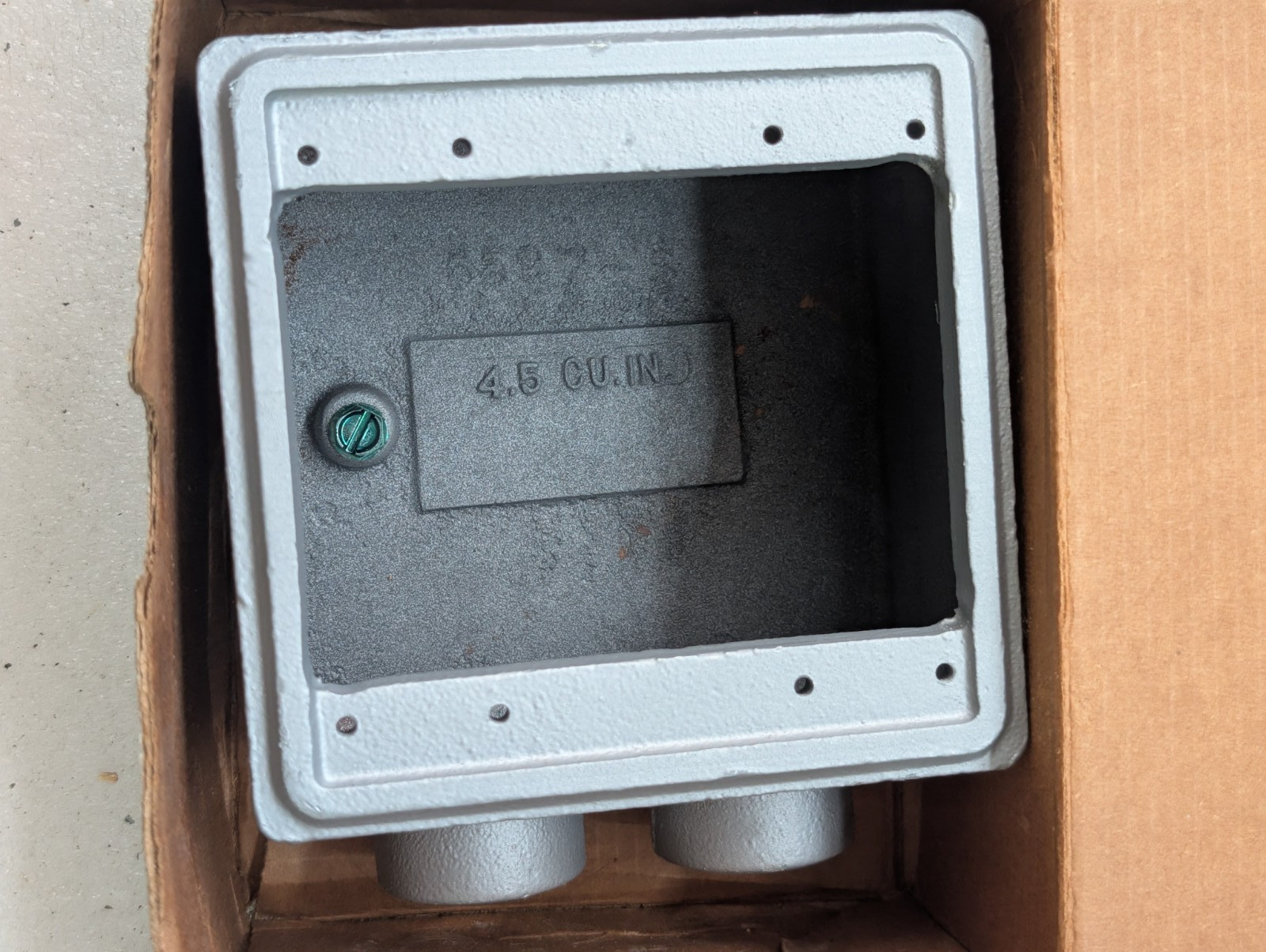 Appleton FDS-2-75 Cast Device Box 2-Gang Deep 3/4″ Malleable Iron Unilet – NOS