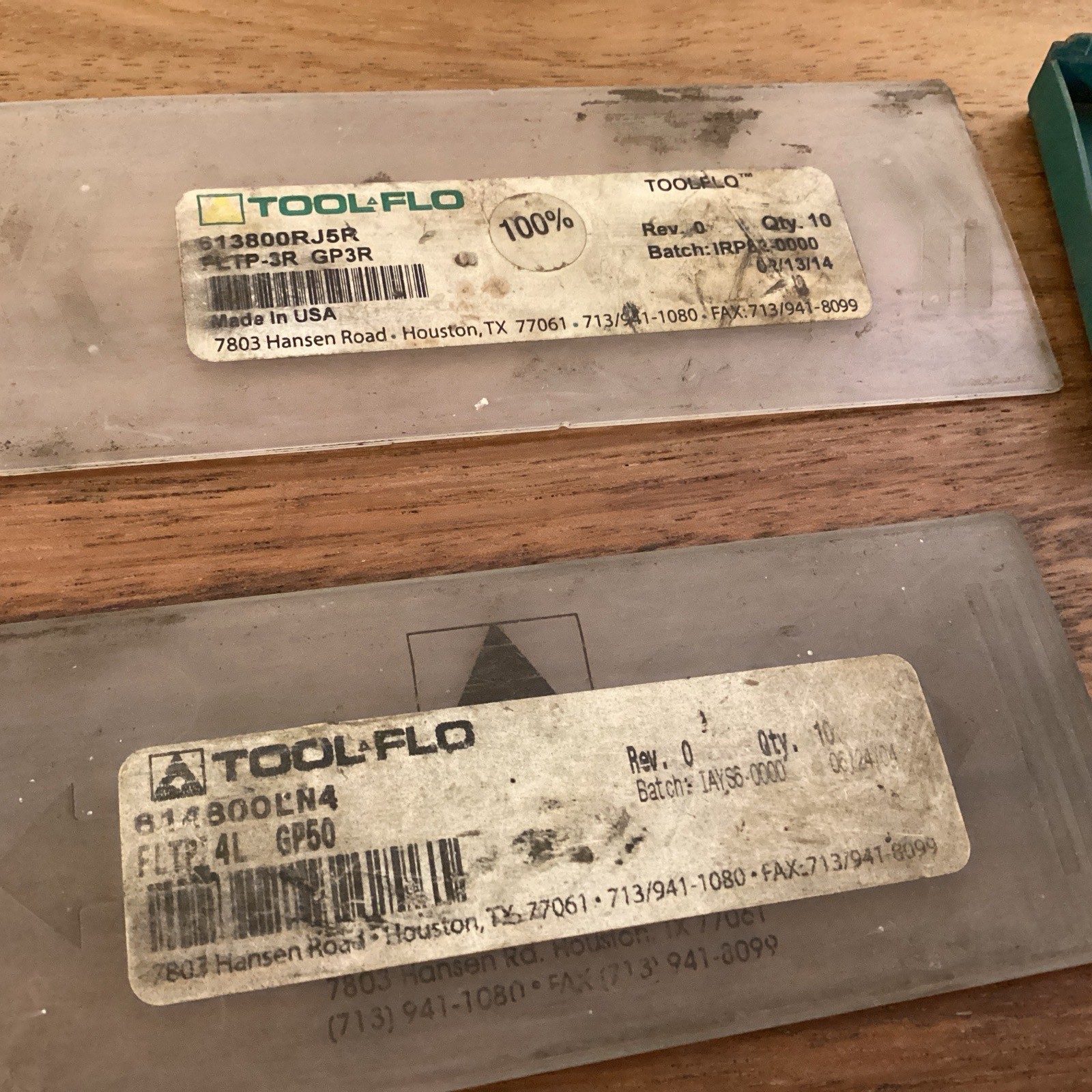 Lot of 22 ToolFlo Carbide Inserts Various Styles/Sizes (As Shown)