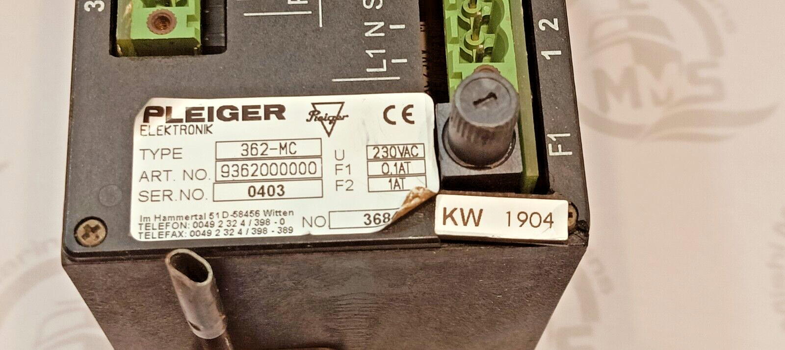 Pleiger 362-MC Universal Controller 230V AC P/N 9362000000 ship spare tested