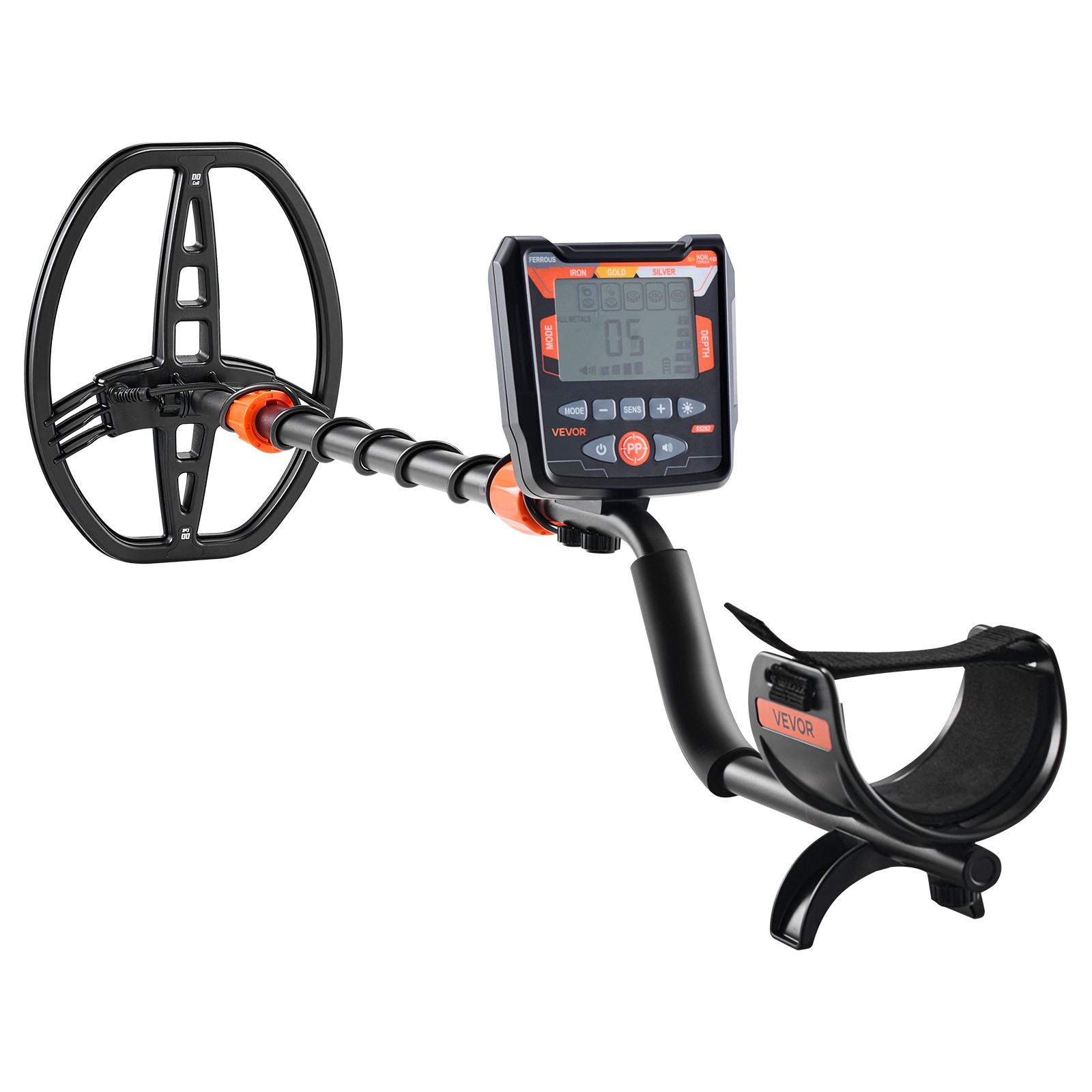 VEVOR Metal Detector for Adults 10″ Professional Gold Detector Waterproof Coil