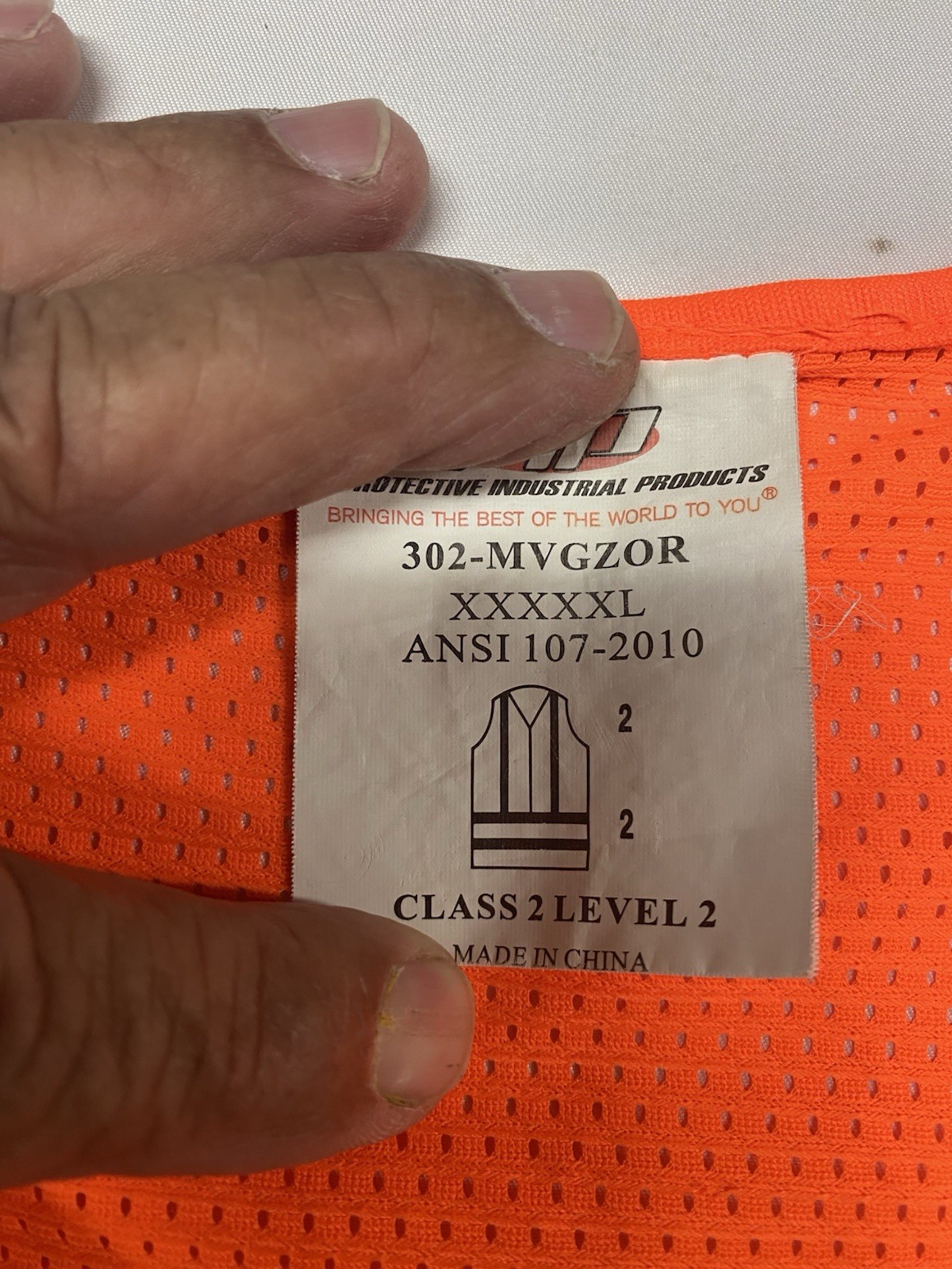 PIP Yellow and Orange Safety Vests with Reflective Tape Men’s 5XL (5136)