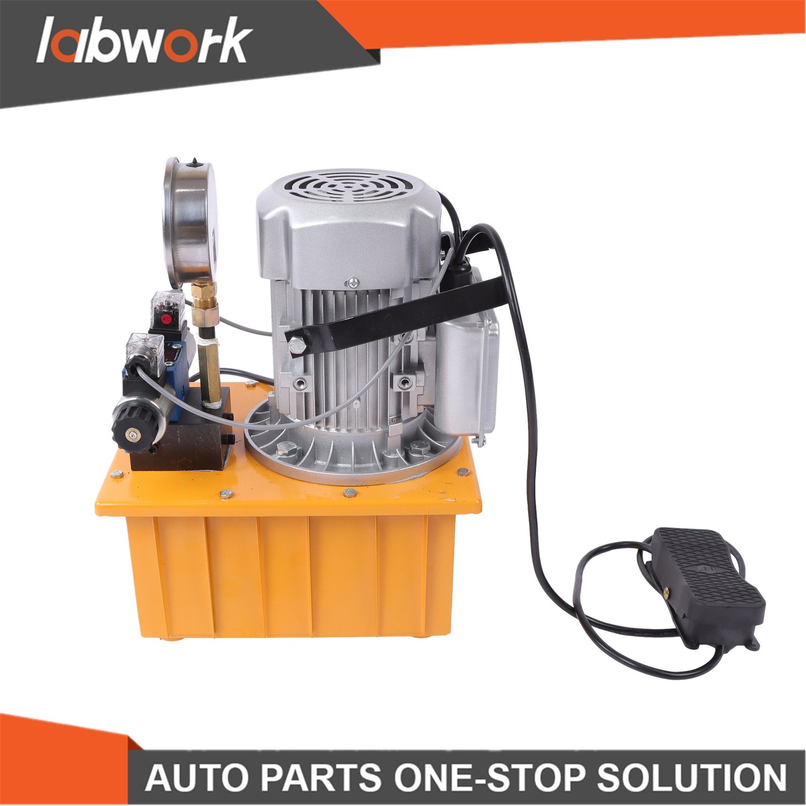 Labwork 10000 PSI Double Acting Hydraulic Pump 8L 0.7L/min 750W 110V