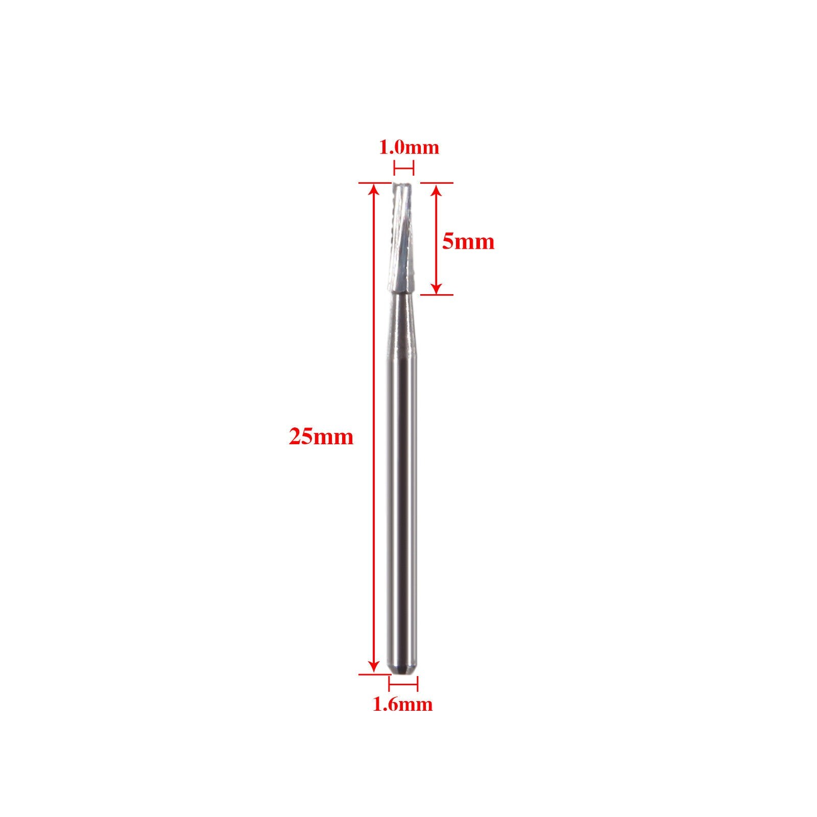 Dental Long Surgical Burs FG #557L 25mm Shank Tungsten Carbide Midwest USA