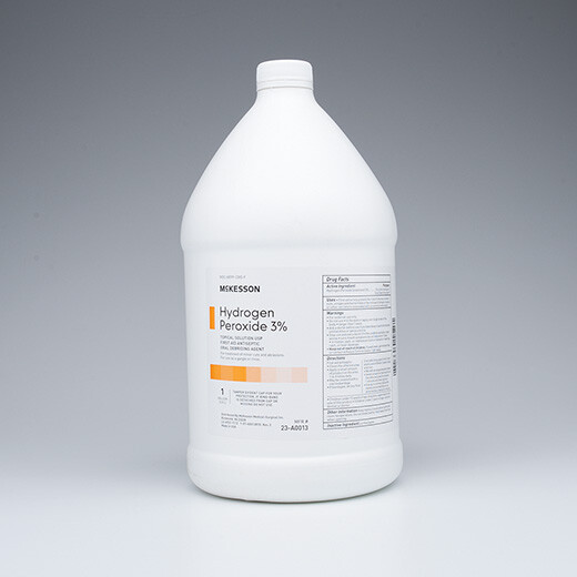 McKesson Hydrogen Peroxide, 3% Solution, 1 Gallon Bottle, 1 Count