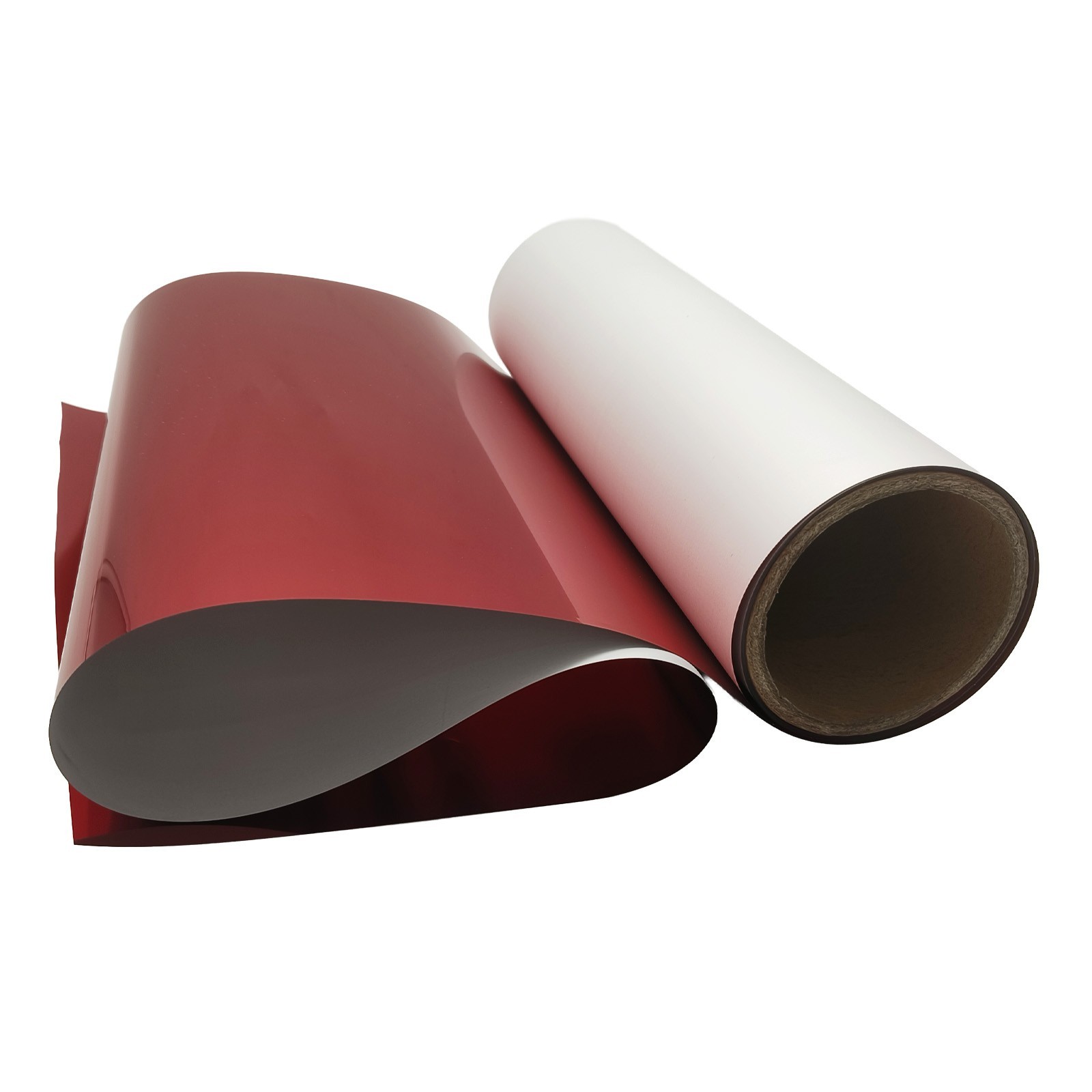 13in x 32.8ft DTF Metallic Film Roll Cherry Red Cold Peel DTF Film