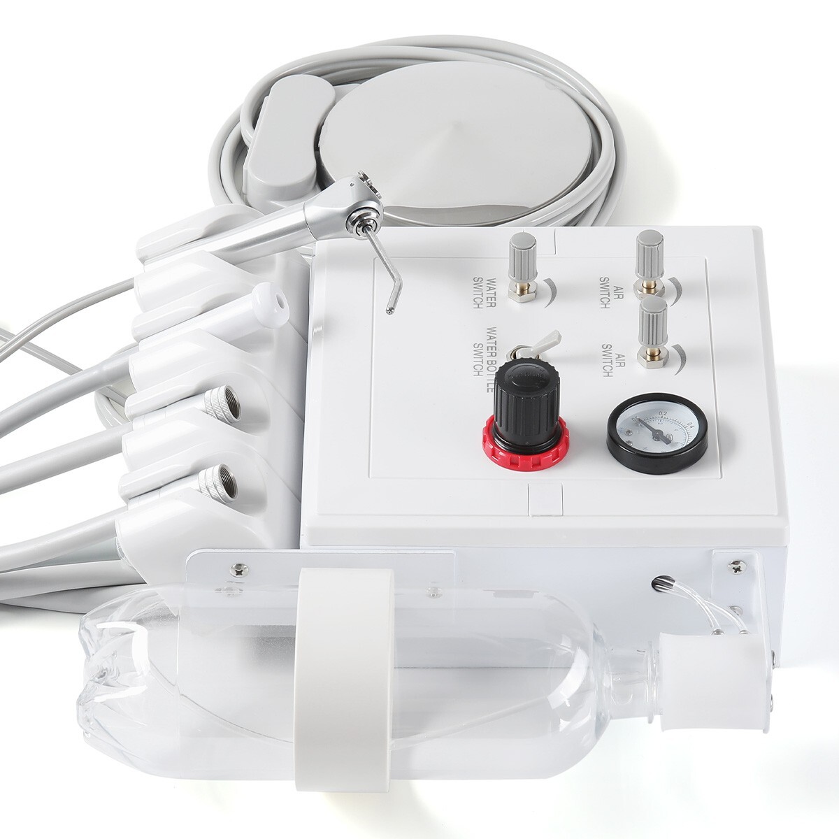 Portable Dental Turbine Unit with Weak Suction Work with Air Compressor 4Hole