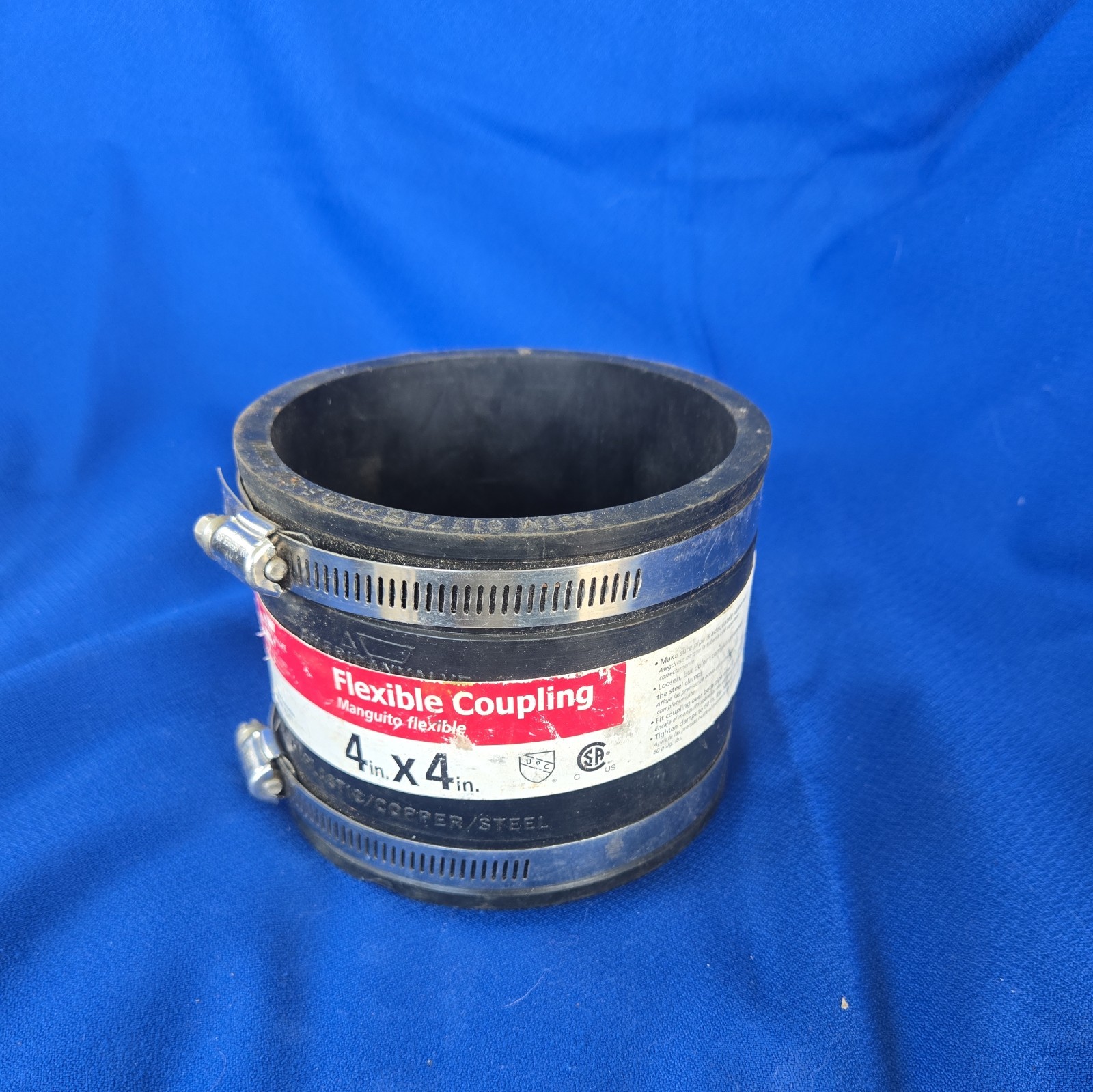 AMERICAN VALVE RC 100 Flexible Coupling 4″ X 4″ Cast Iron Copper Plastic Steel