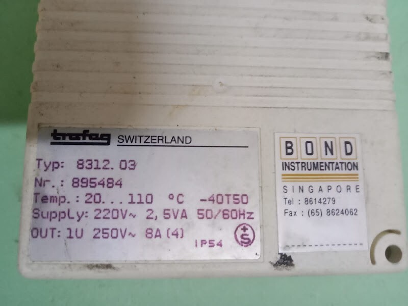 Trafag Type 8312.03 Bond Instrumentation Trsted Working Free Shipping
