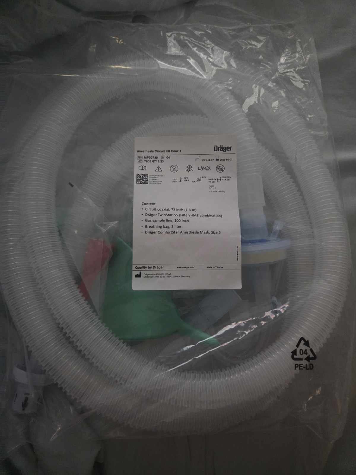 Dräger Anesthesia Circuit Kit Coax 1 MP02730