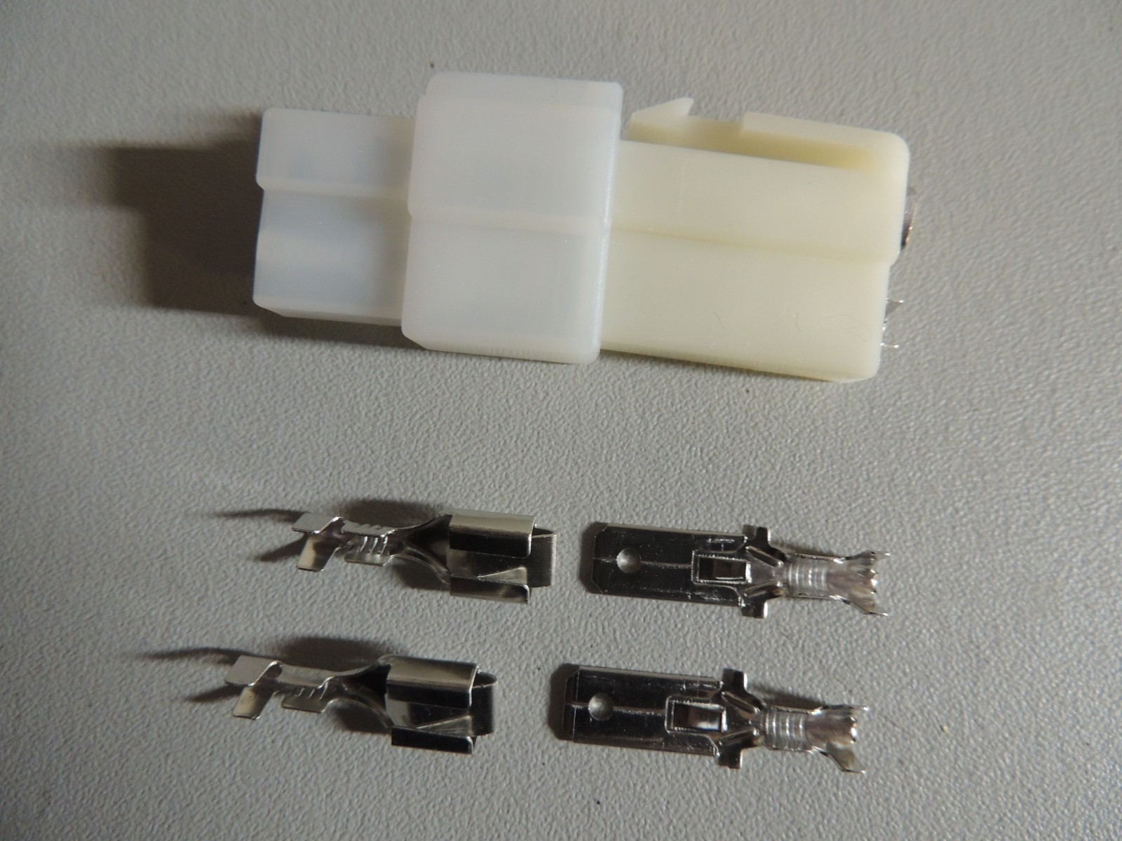 5 Sets 2 Pins Male Female Power Connectors ~ 6.3mm Spade type Molex Like